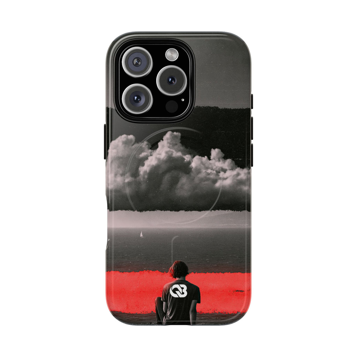 Crimson Horizon · Tough 2.0 Magnetic Phone Case for iPhone · Black