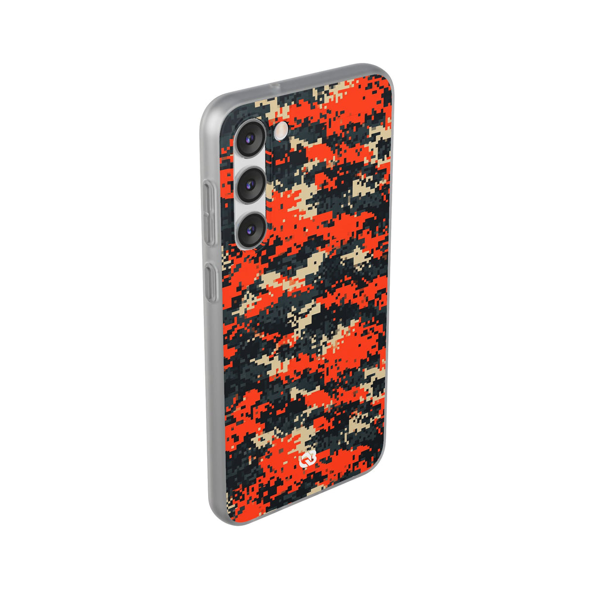 Signal Pixel Camo · Lite Phone Case for Samsung · Orange