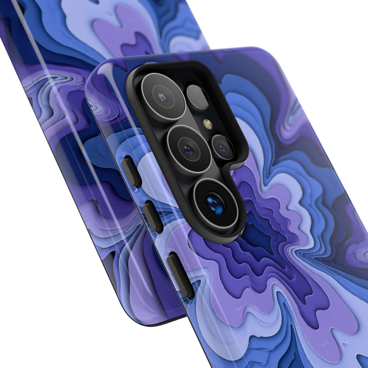 Periwinkle Strata Bloom · Tough Phone Case for Samsung · Purple