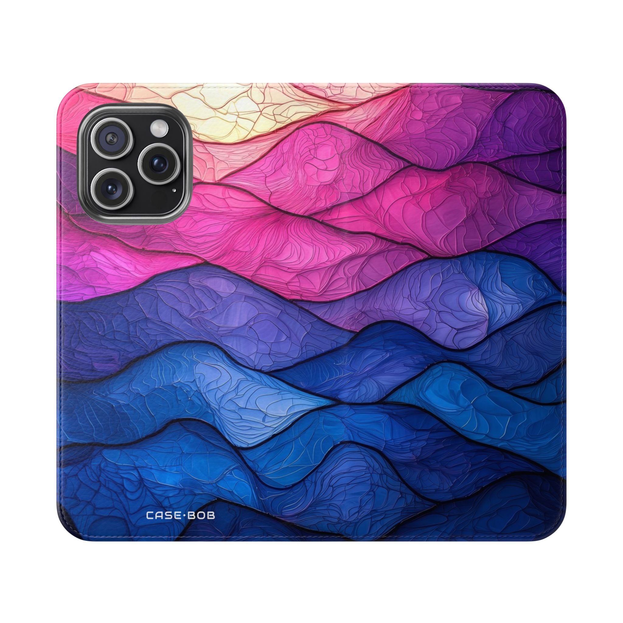 Wavy Veins - iPhone 15 Pro Max Case - Wallet