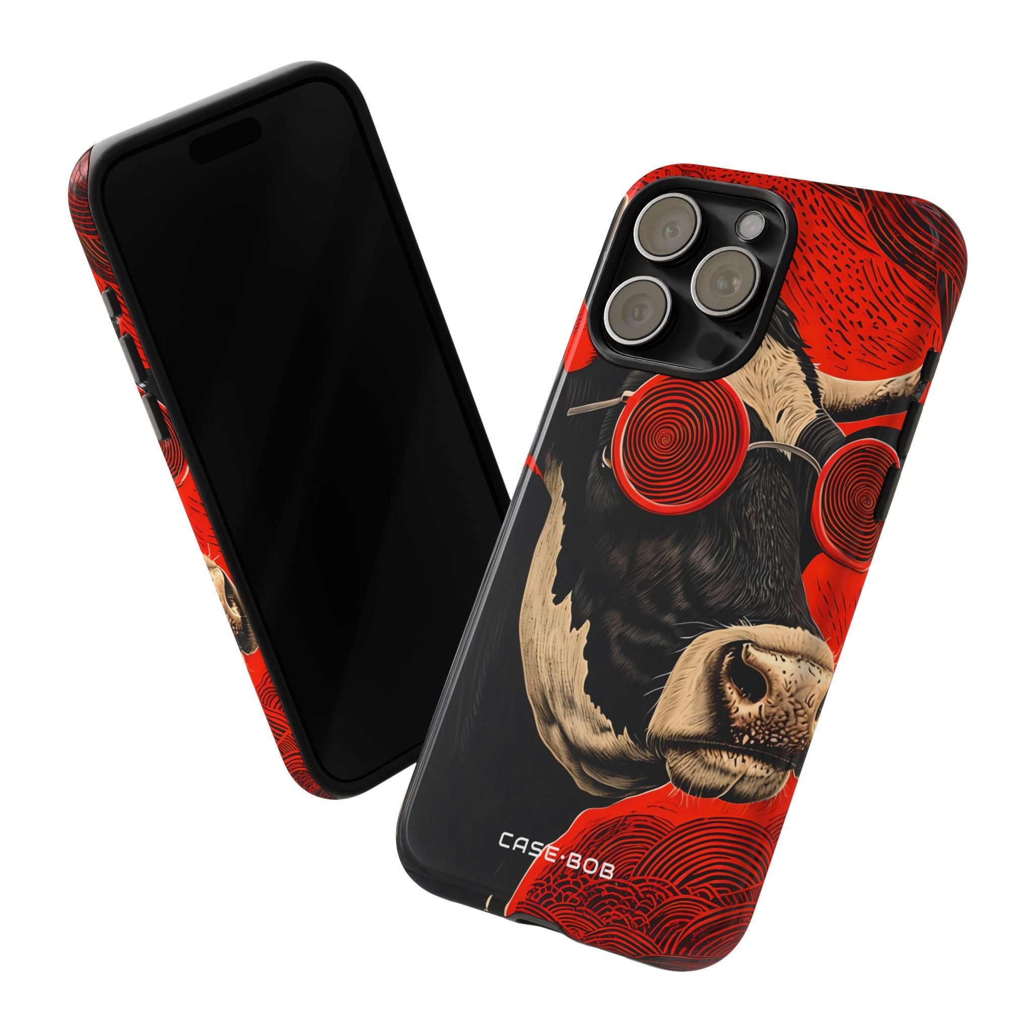 Hypnotic Cow iPhone 15 Pro Max Case - Tough