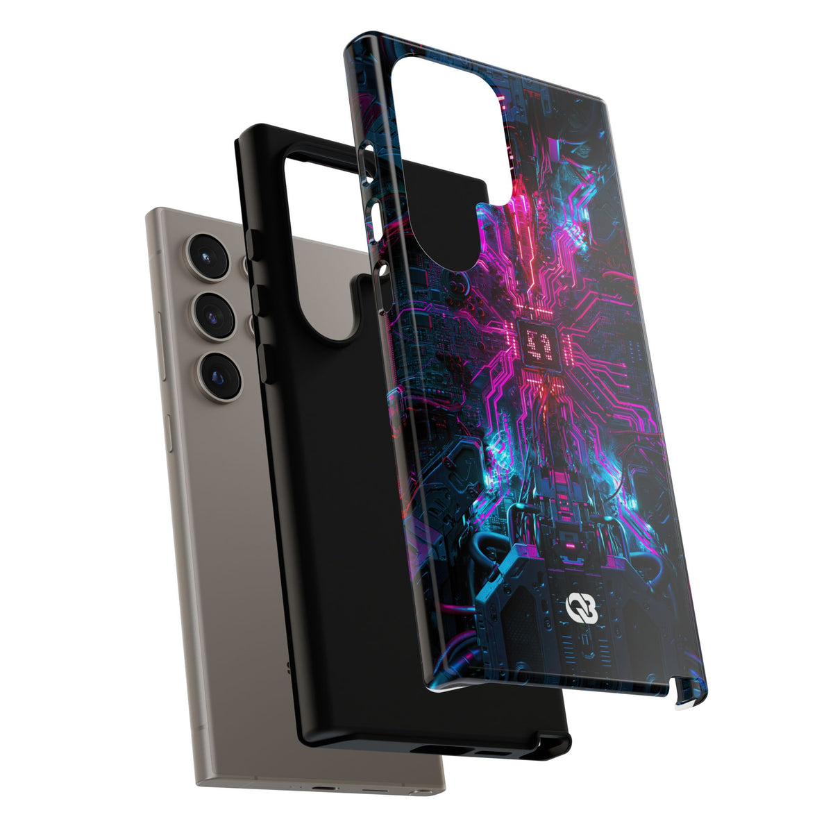 Neural Circuit Core · Tough Phone Case for Samsung · Black