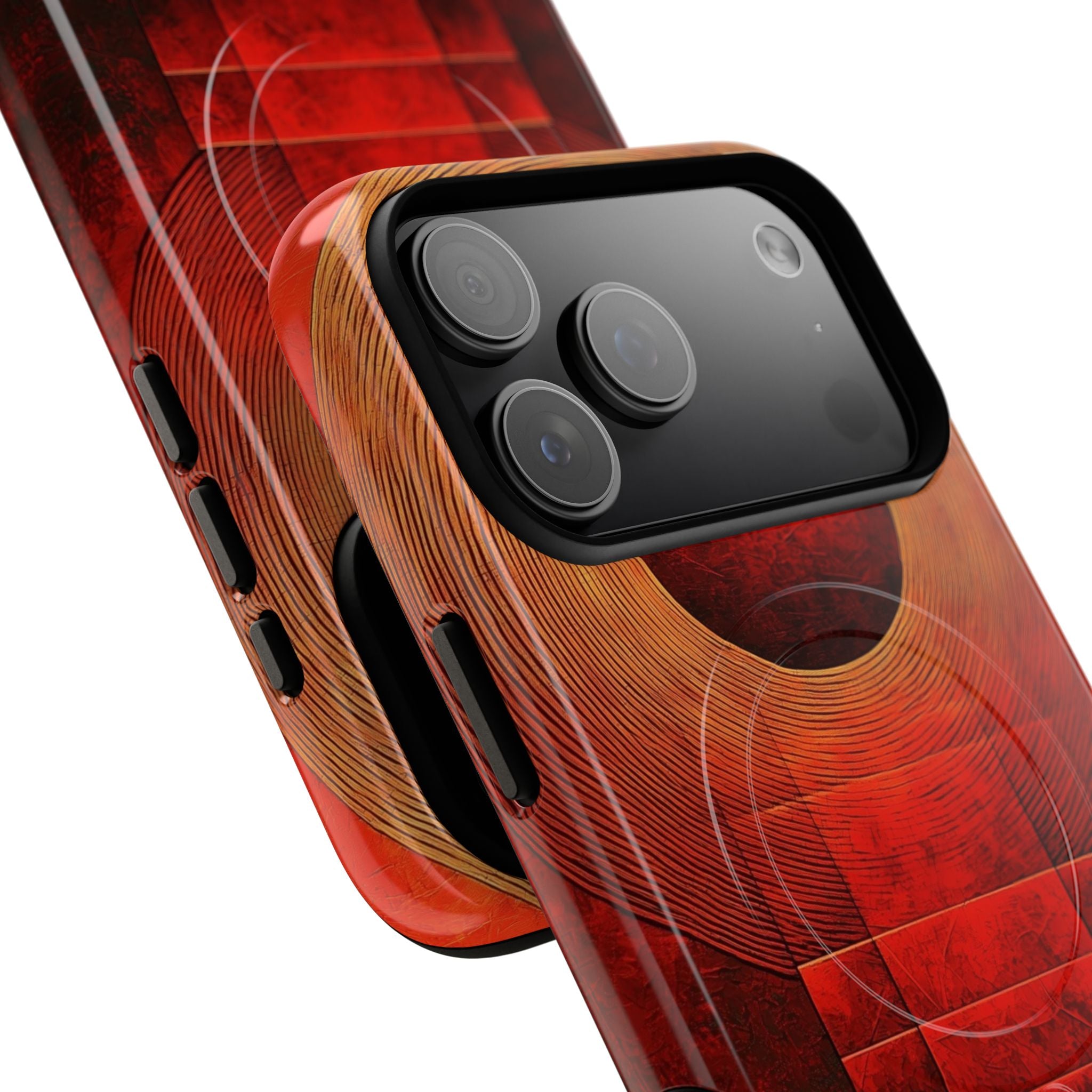 Crimson Solar Halo · Tough+ Capa para iPhone · Magsafe