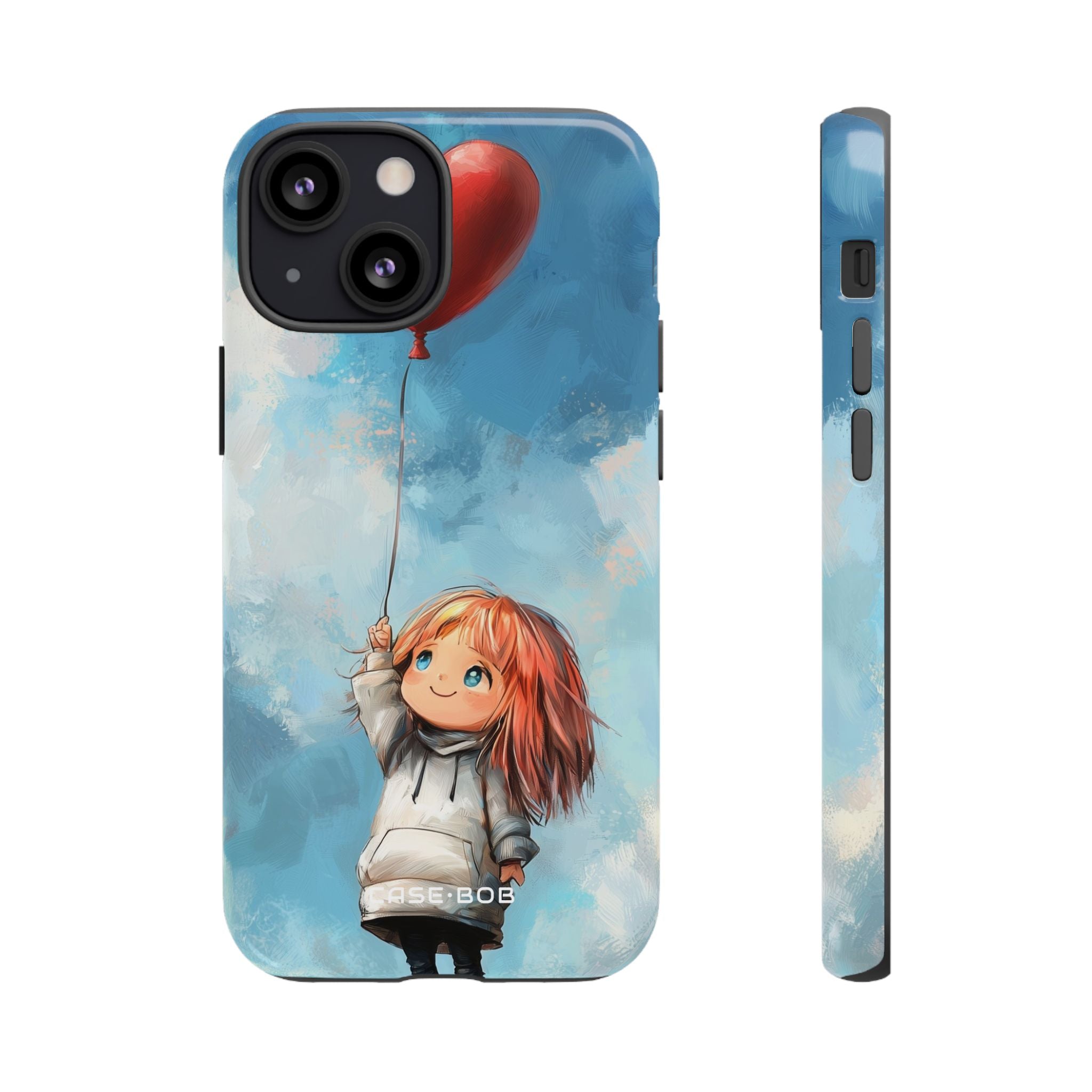 Heart Balloon Whimsy iPhone 13 Mini Case - Tough
