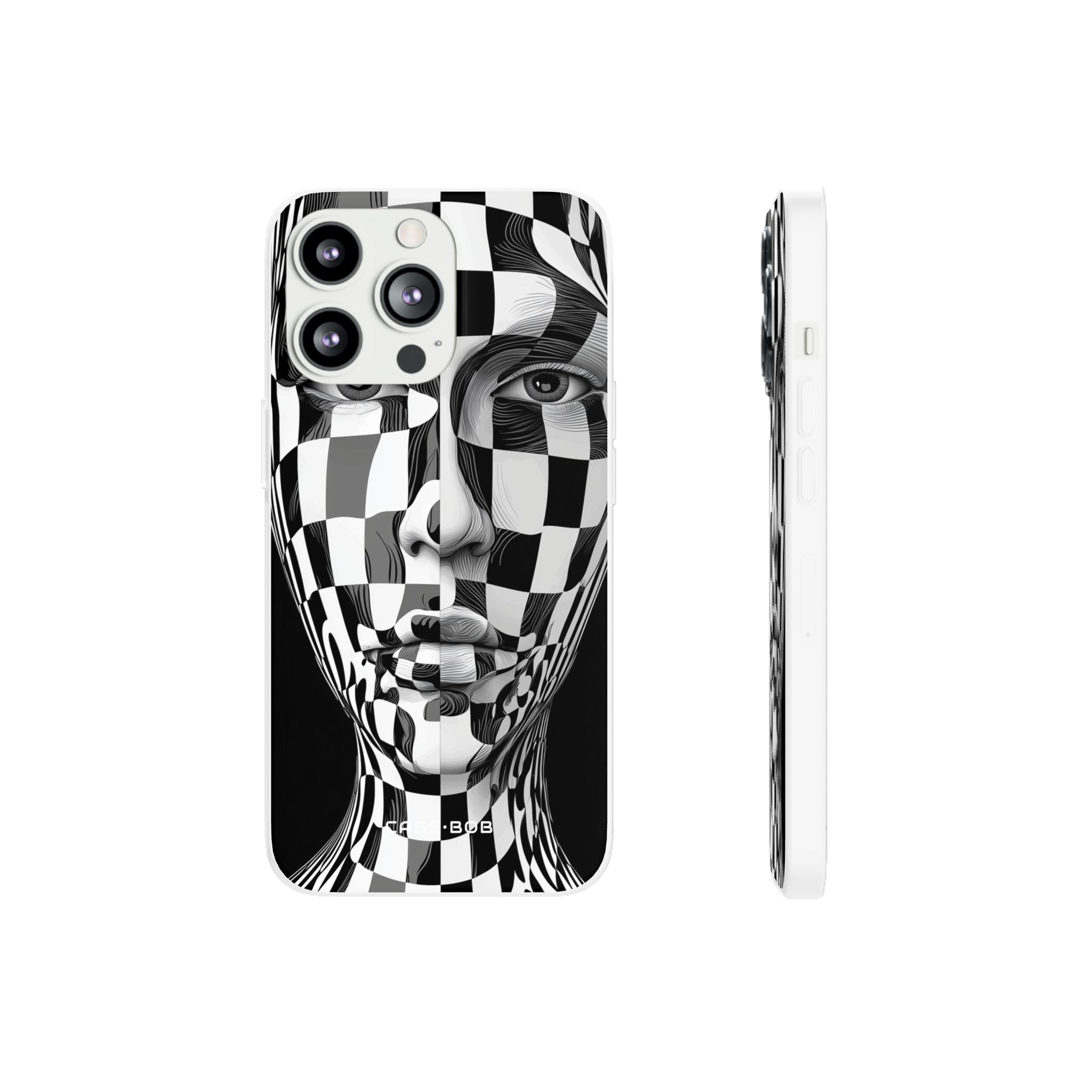 Checkered Face iPhone 13 Pro - Soft