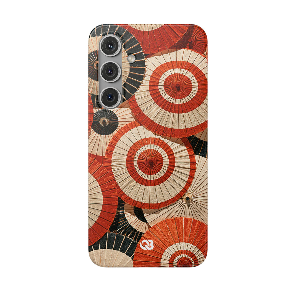 Vermilion Wagasa Motif · Lite Phone Case for Samsung · Red