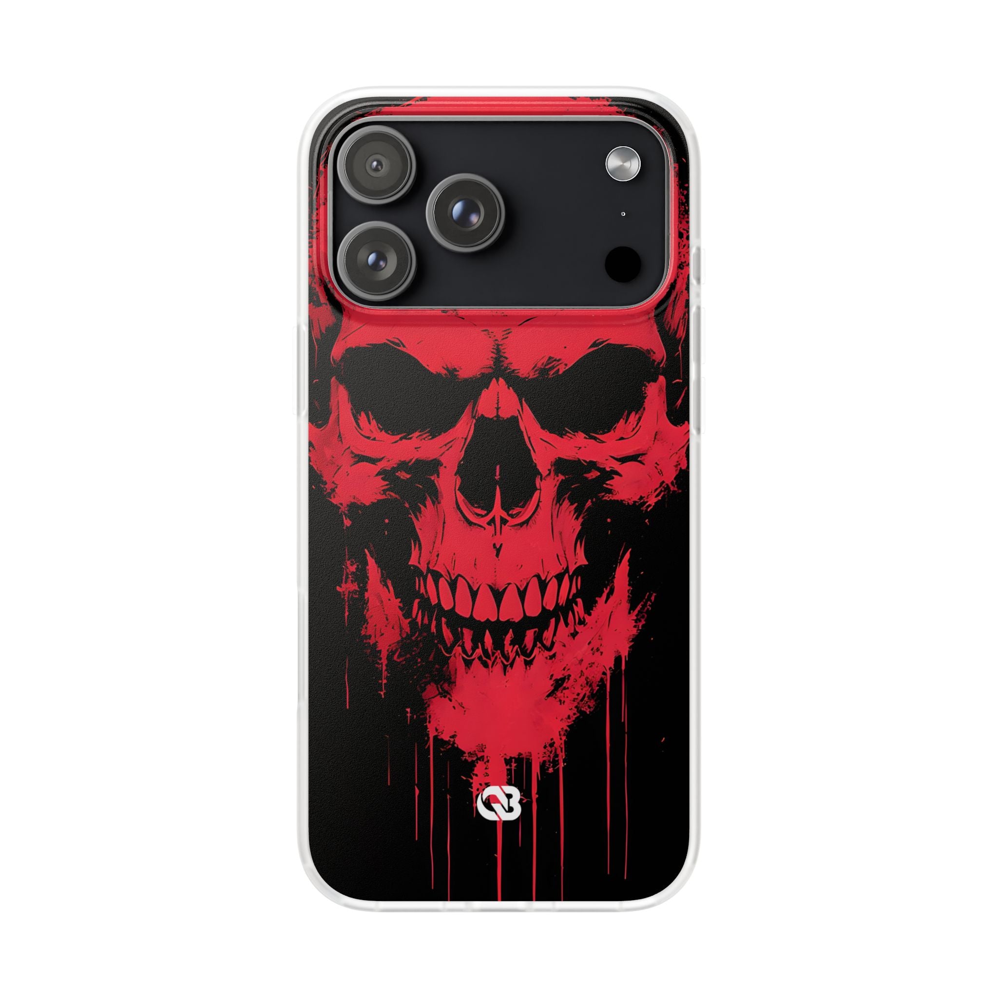 Crimson Street Skull · Soft Custodia per iPhone
