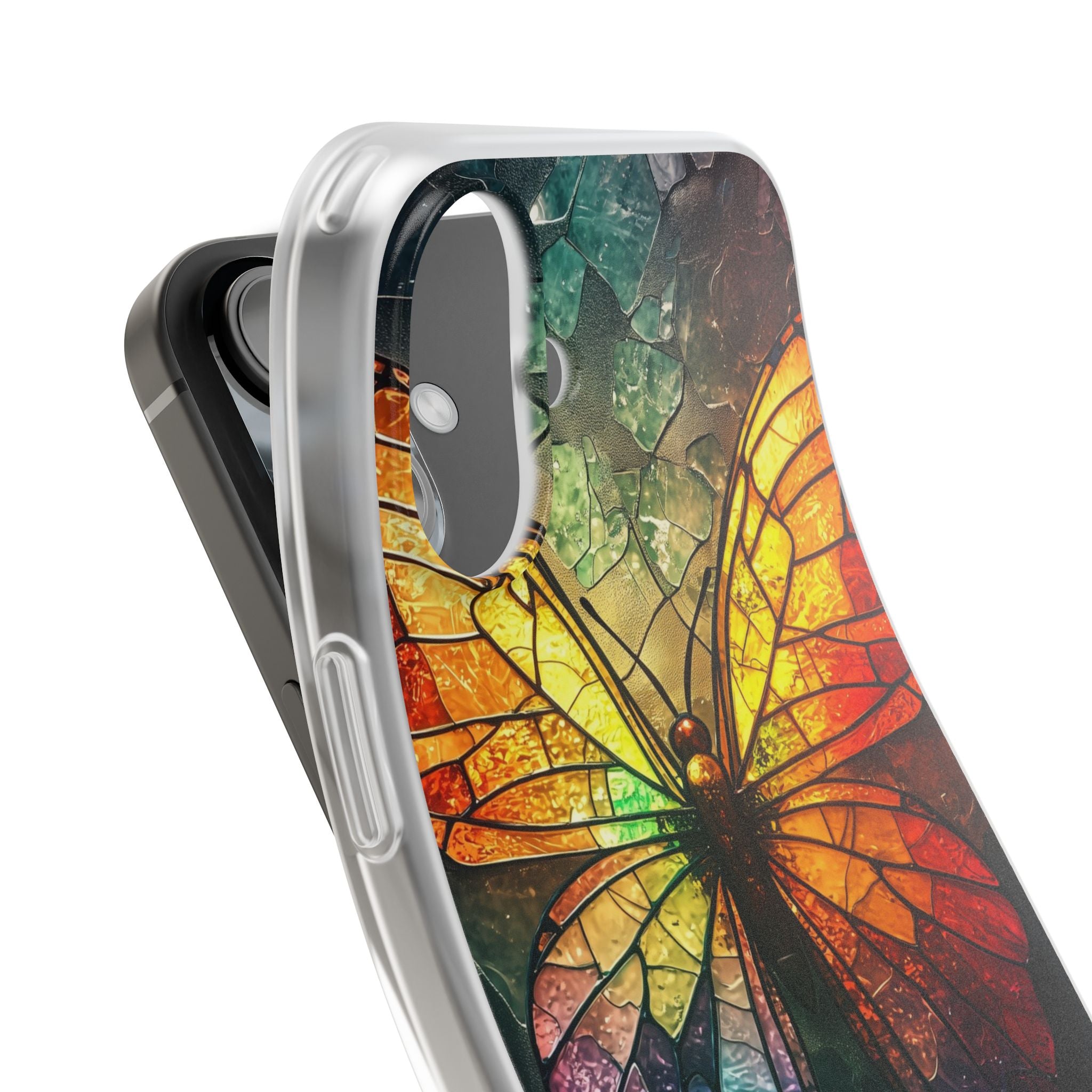 Shattered Prism Butterfly · Soft Phone Case for iPhone
