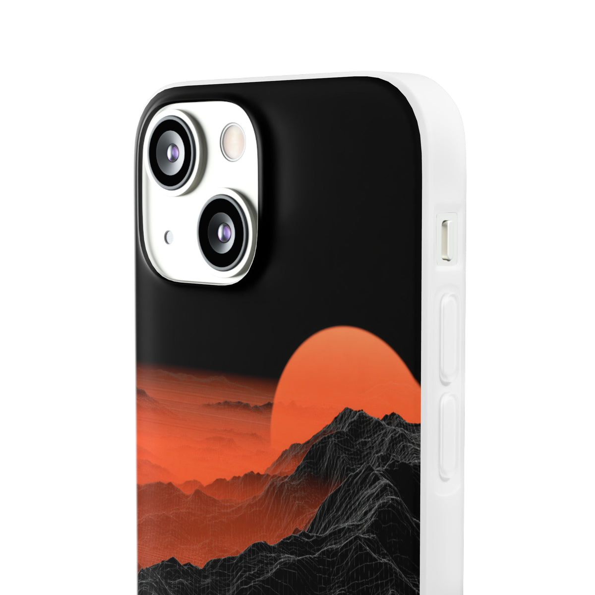 Solar Ridge Mesh · Lite Phone Case for iPhone · Black