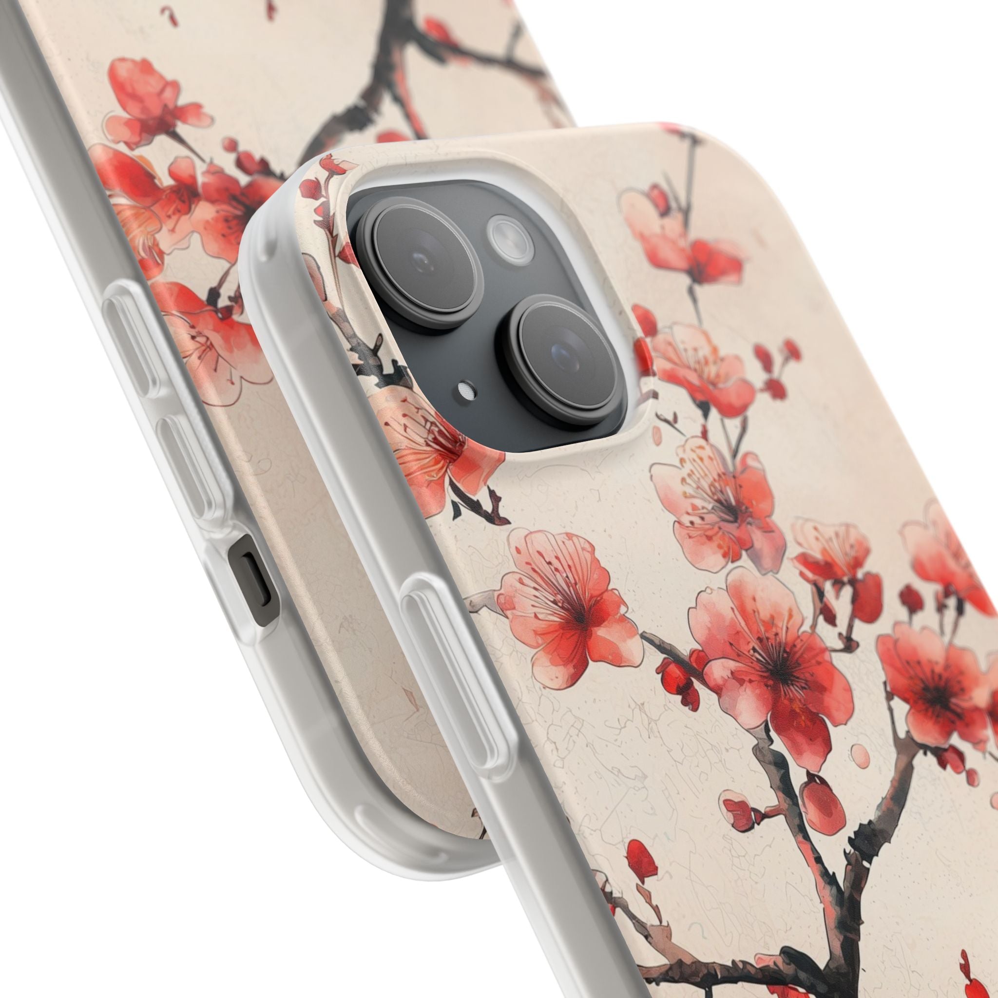 Blossom Shadow iPhone 15 Case - Soft