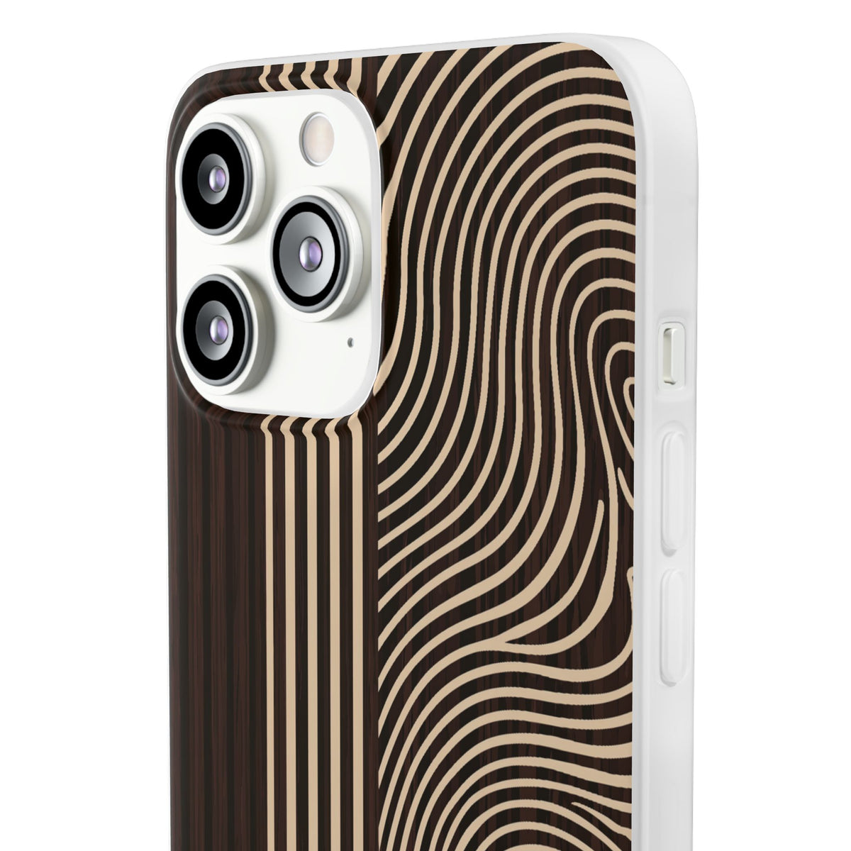 Timber Ring Contour · Lite Phone Case for iPhone · Brown