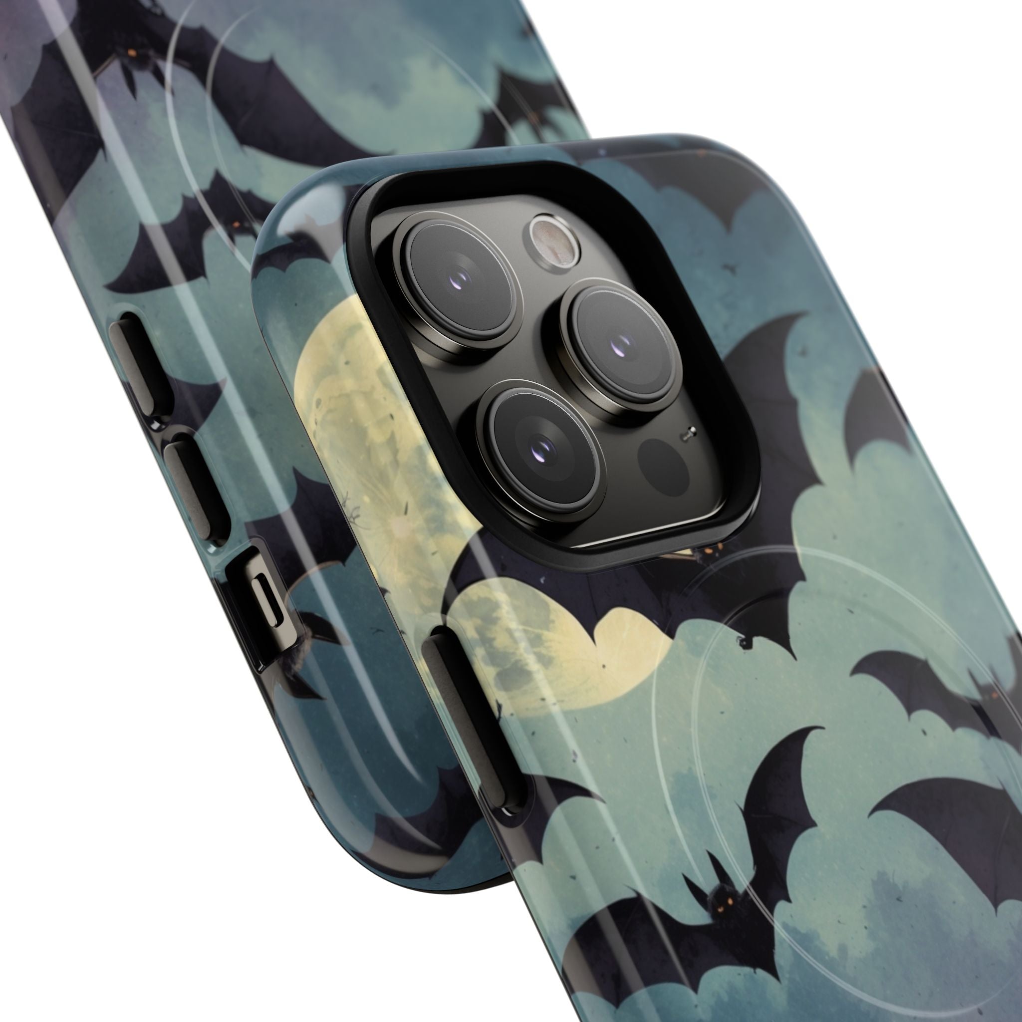 Leuchtender Fledermaus-Schwarm iPhone 14 Pro Case - Tough+