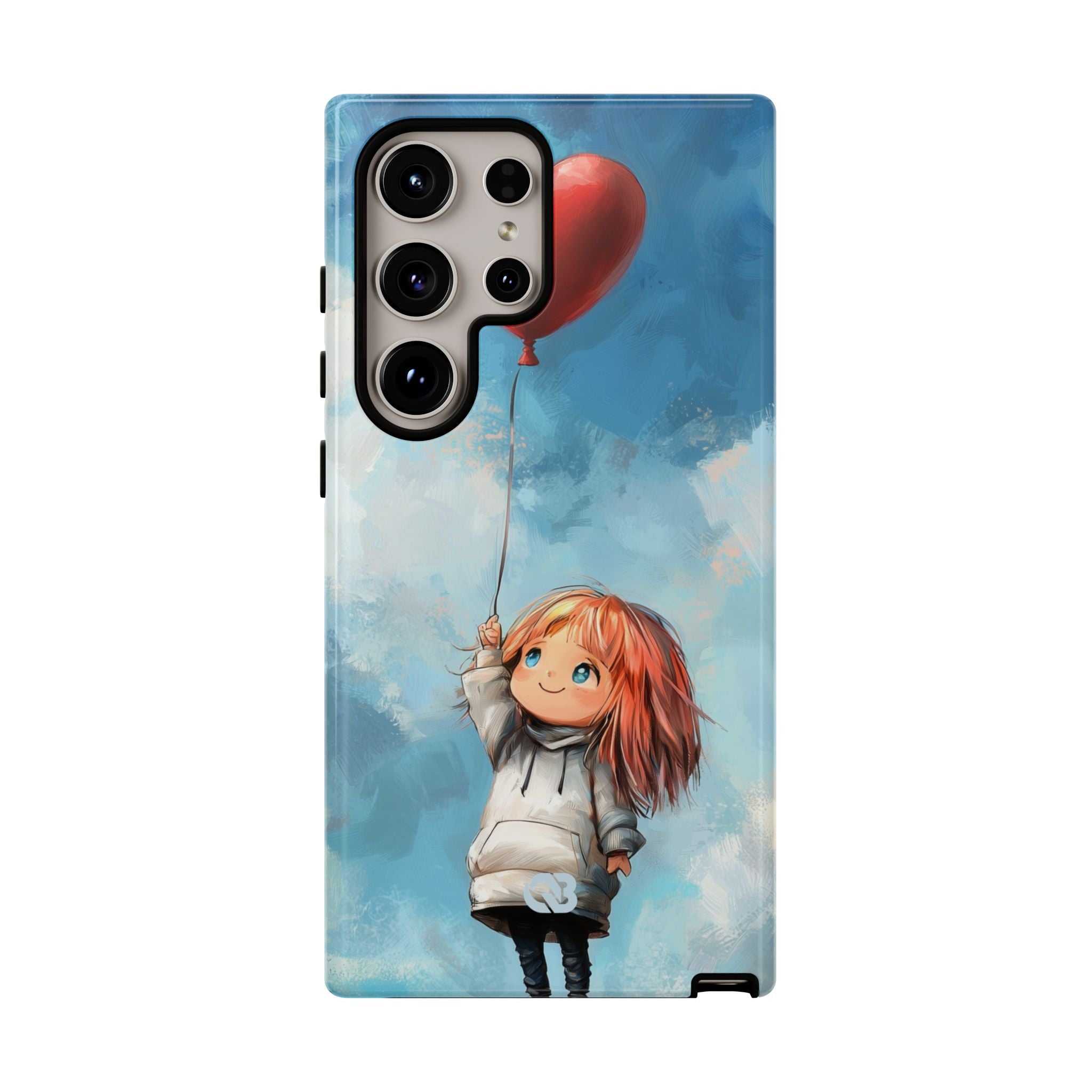 Crimson Heart Sky · Tough Phone Case for Samsung