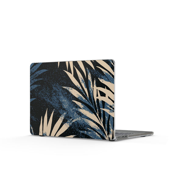 Indigo Palm Horizon · Clear Hard Case for MacBook · Blue