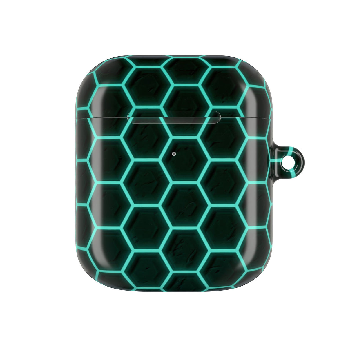 Neon Hex Spectrum · Hard Case for AirPods & AirPods Pro · Teal