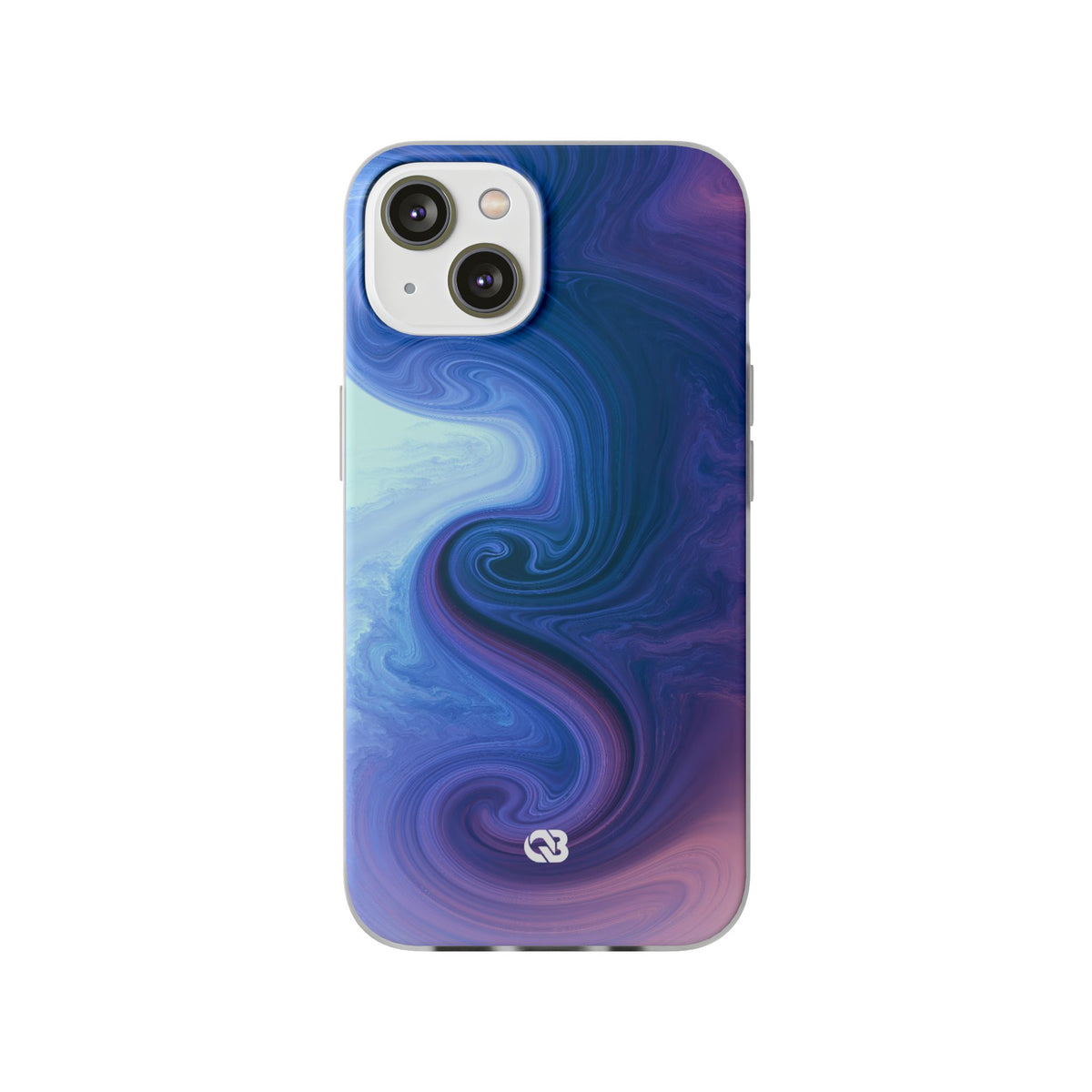 Azure Fluid Swirl · Lite Phone Case for iPhone · Blue