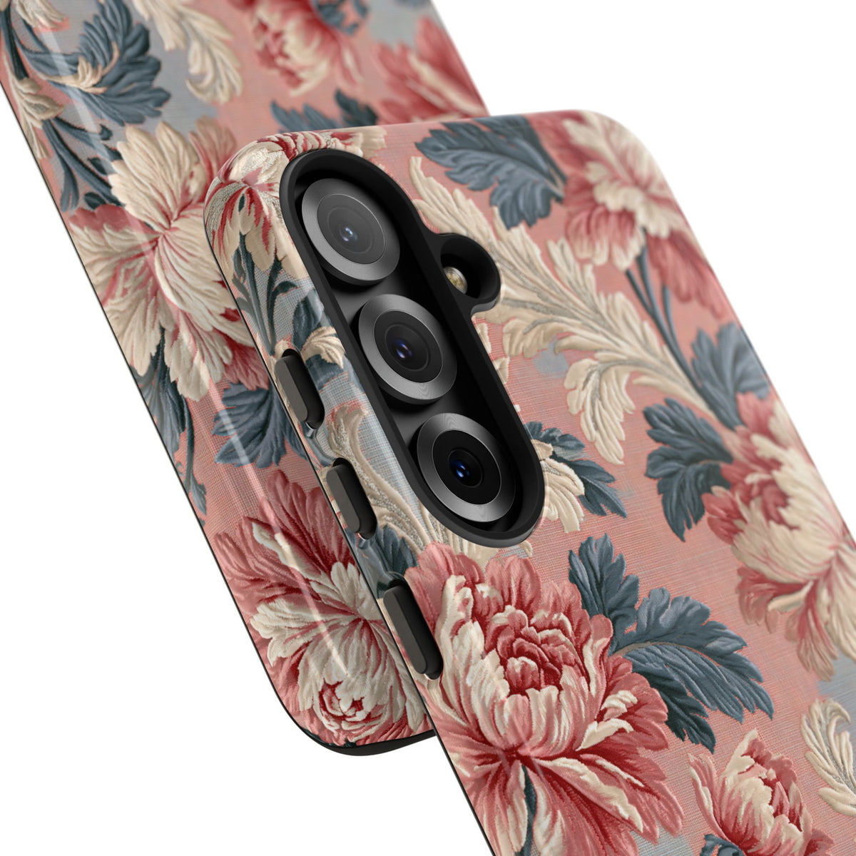 Blush Peony Jacquard · Tough Phone Case for Samsung · Pink