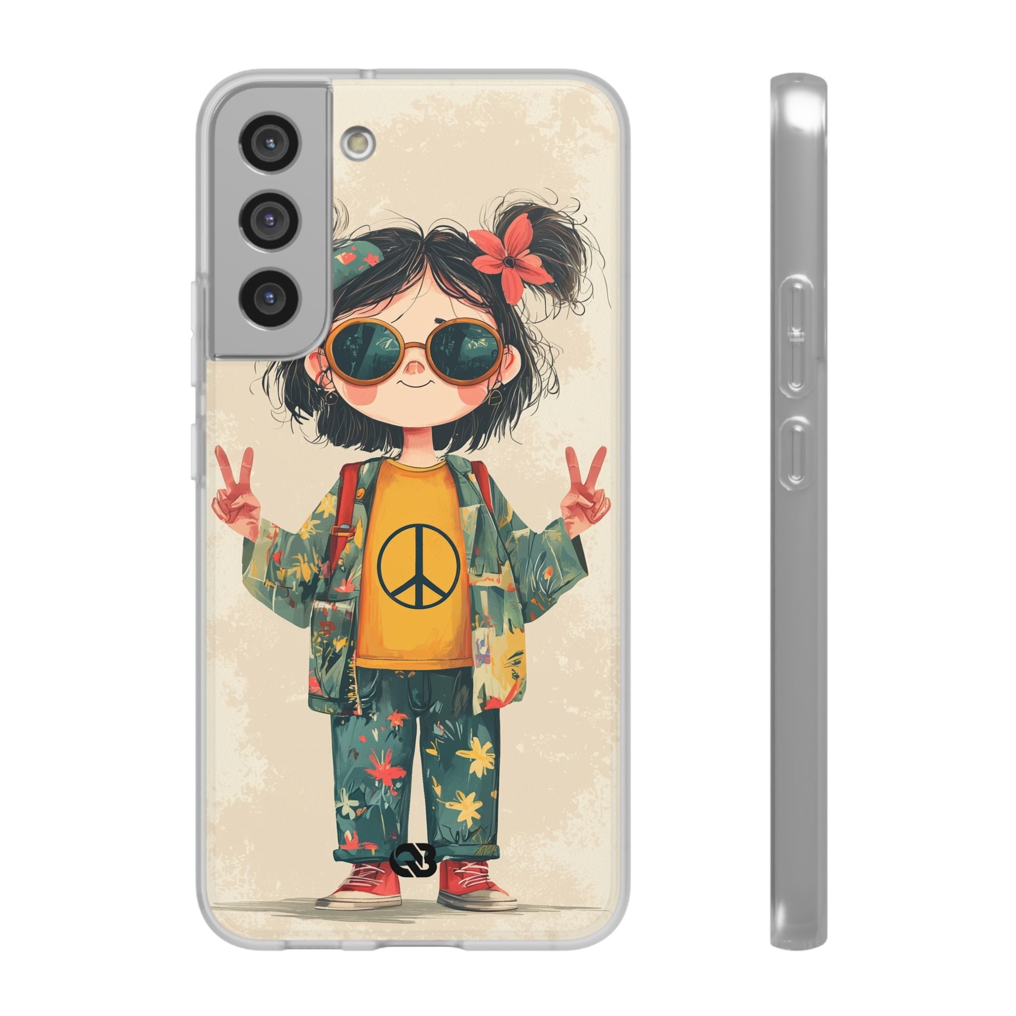 Retro Peace Girl · Soft Θήκη για Samsung