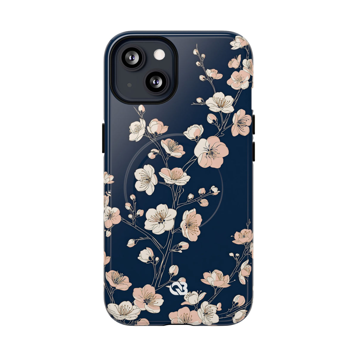Midnight Plum Blossom · Tough 2.0 Magnetic Phone Case for iPhone · Blue