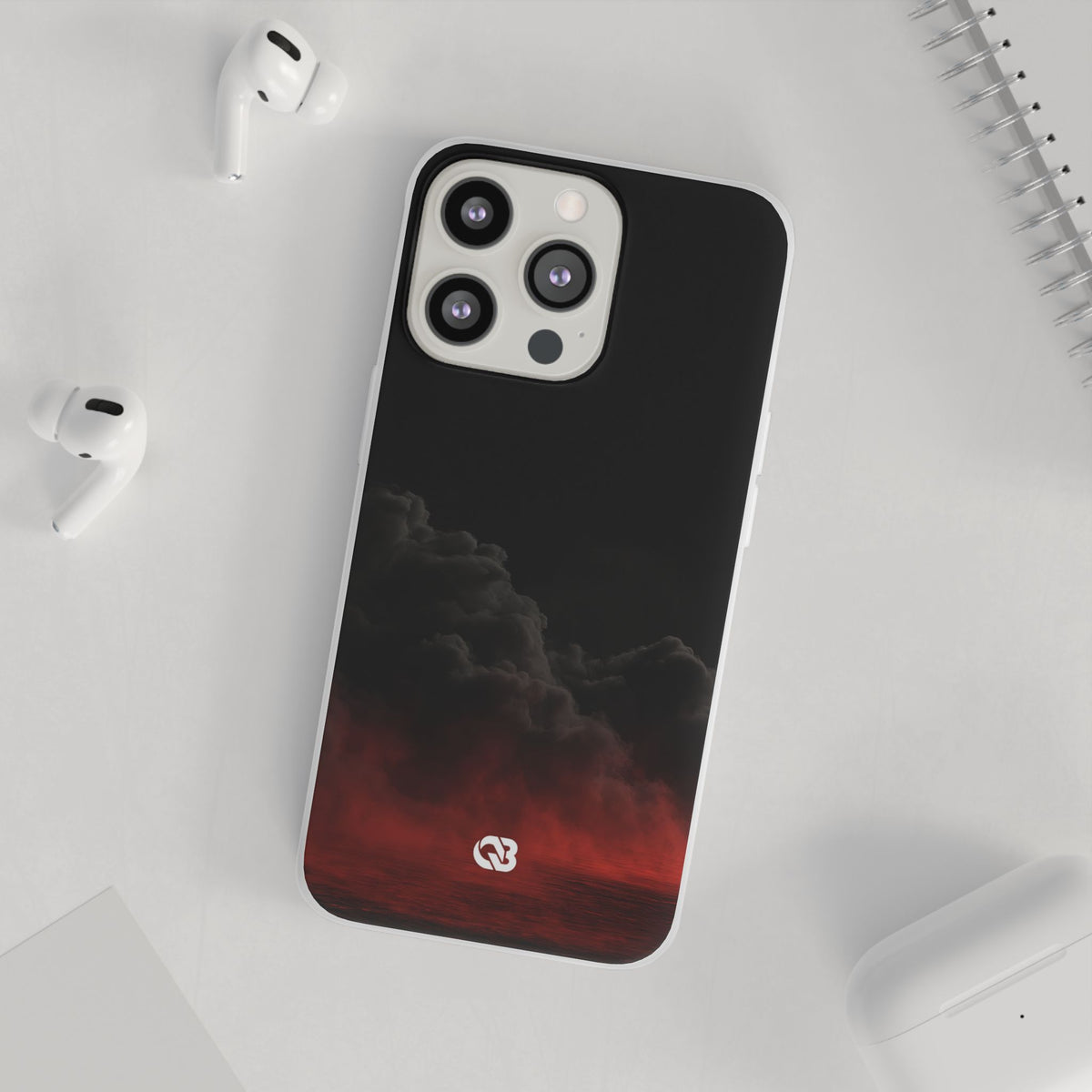 Crimson Fog Void · Lite Phone Case for iPhone · Black