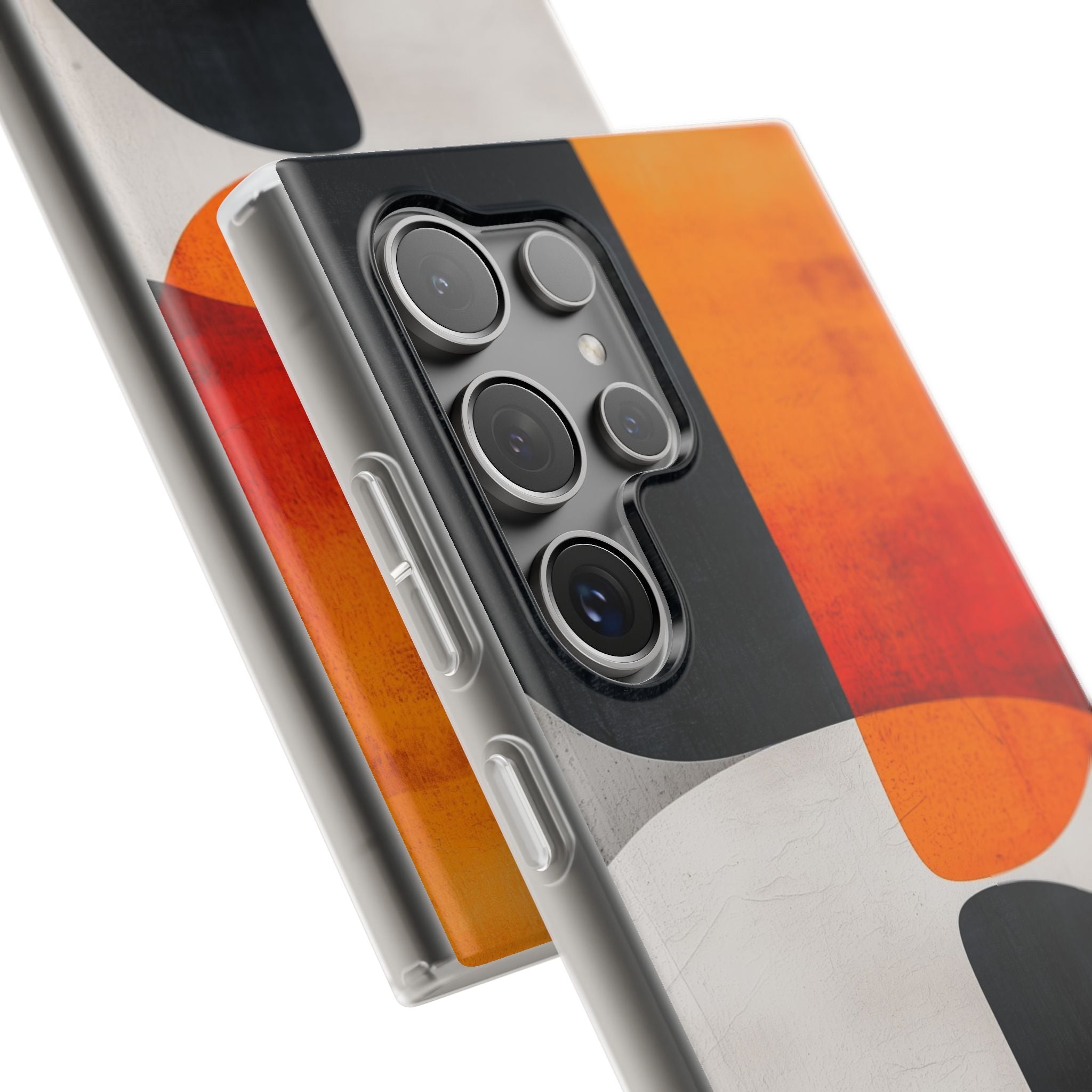 Burnt Amber Flow · Soft Phone Case for Samsung