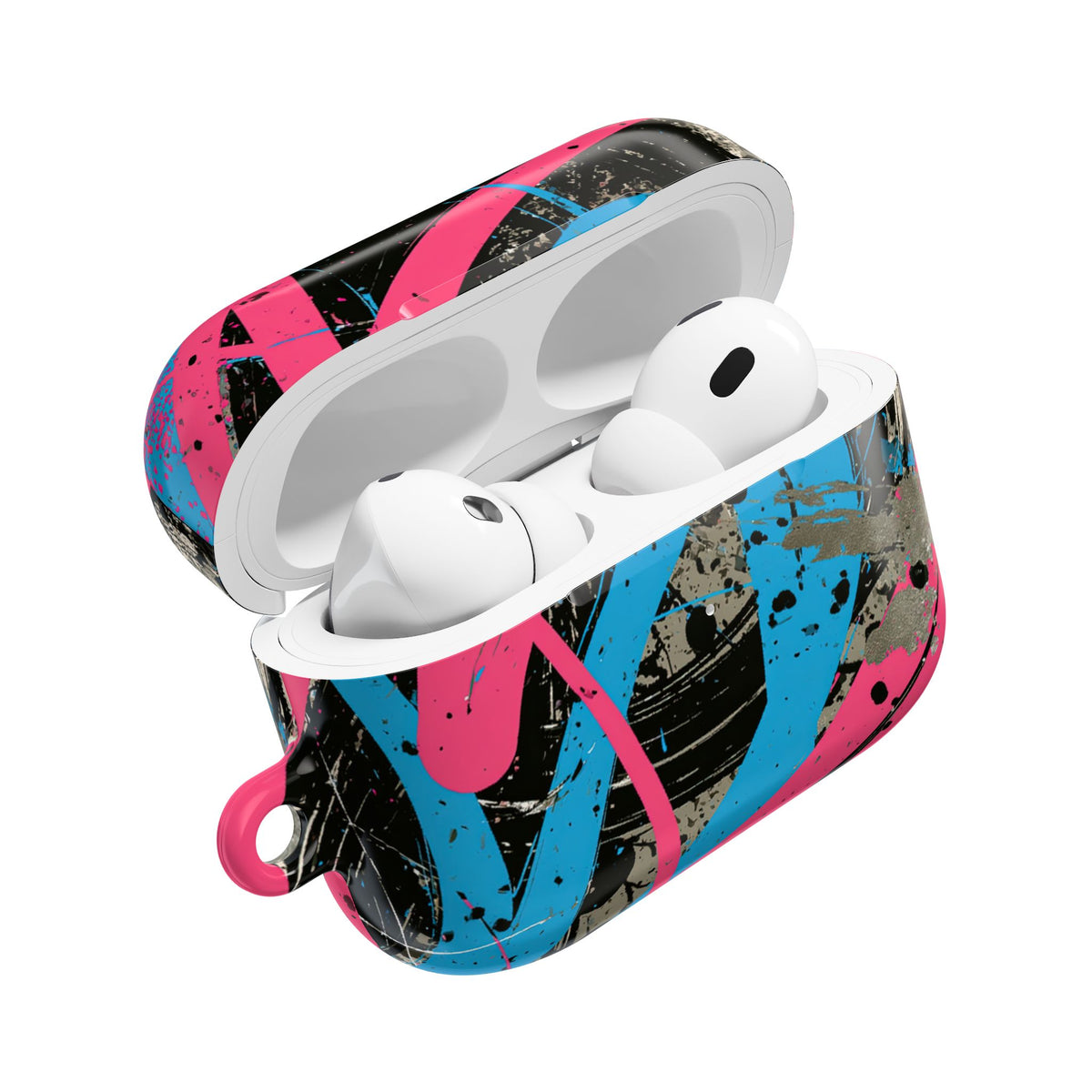 Cyber Splatter Flow · Hard Case for AirPods & AirPods Pro · Pink