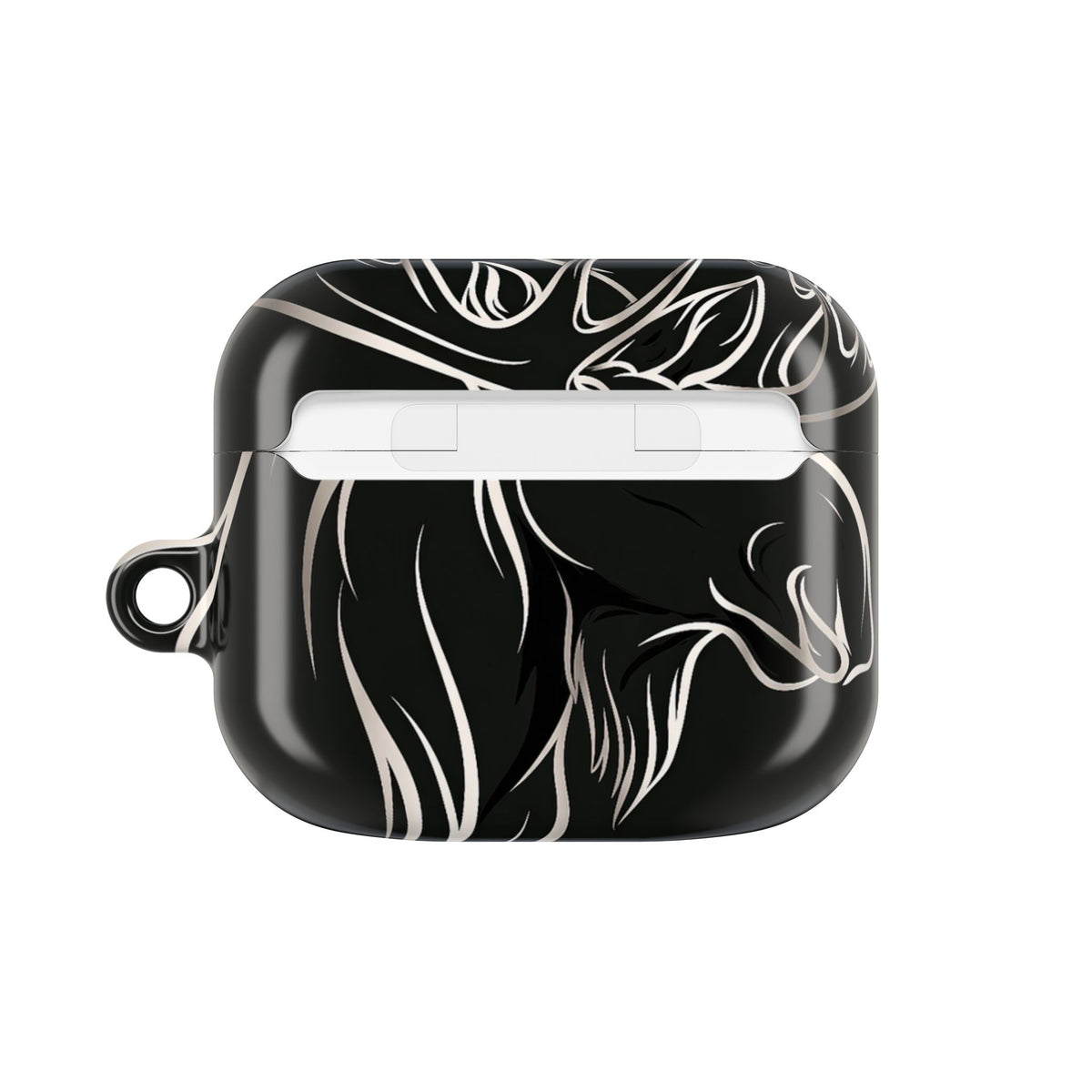 Nordic Moose Contour · Hard Case for AirPods & AirPods Pro · Black
