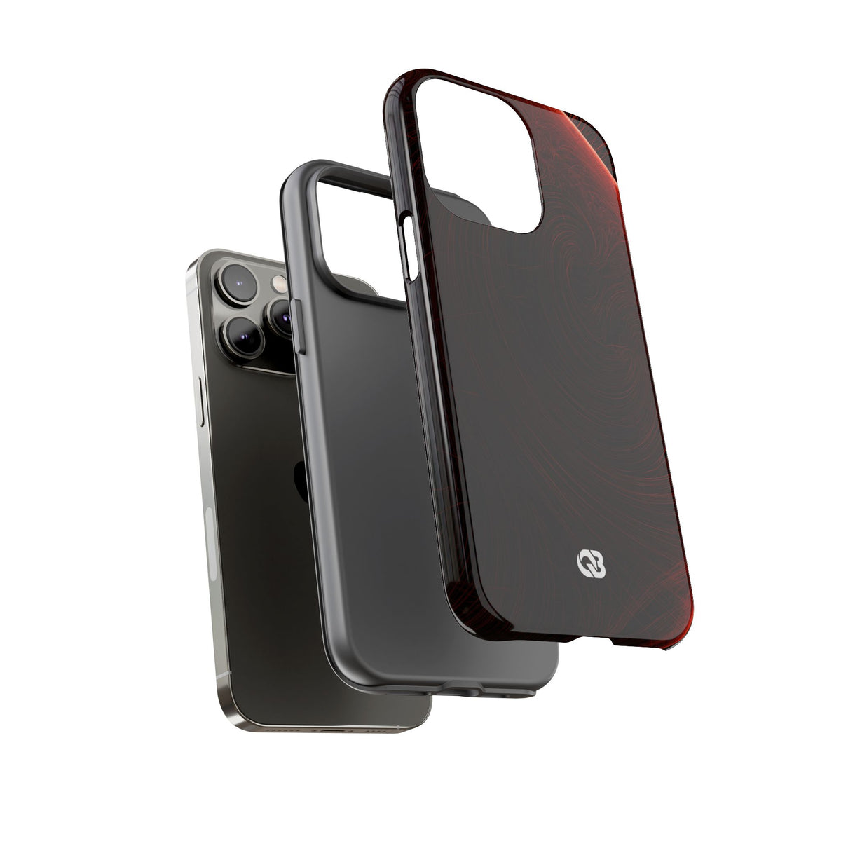 Crimson Solar Horizon · Tough Phone Case for iPhone · Red