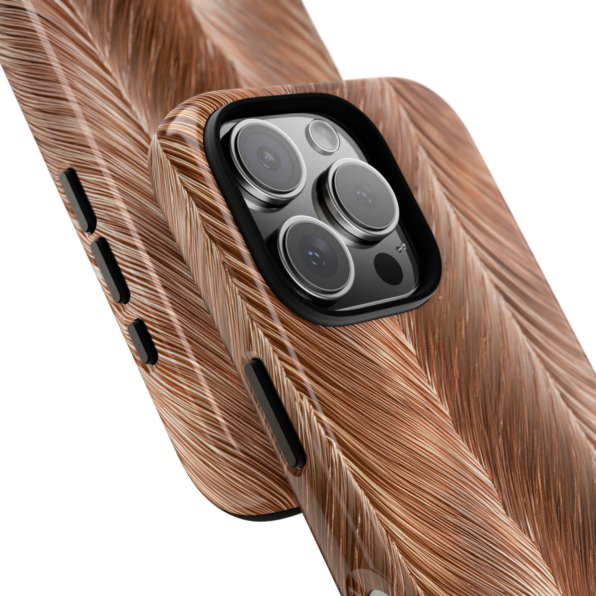 Rose Gold Weave · Tough Phone Case for iPhone · Brown