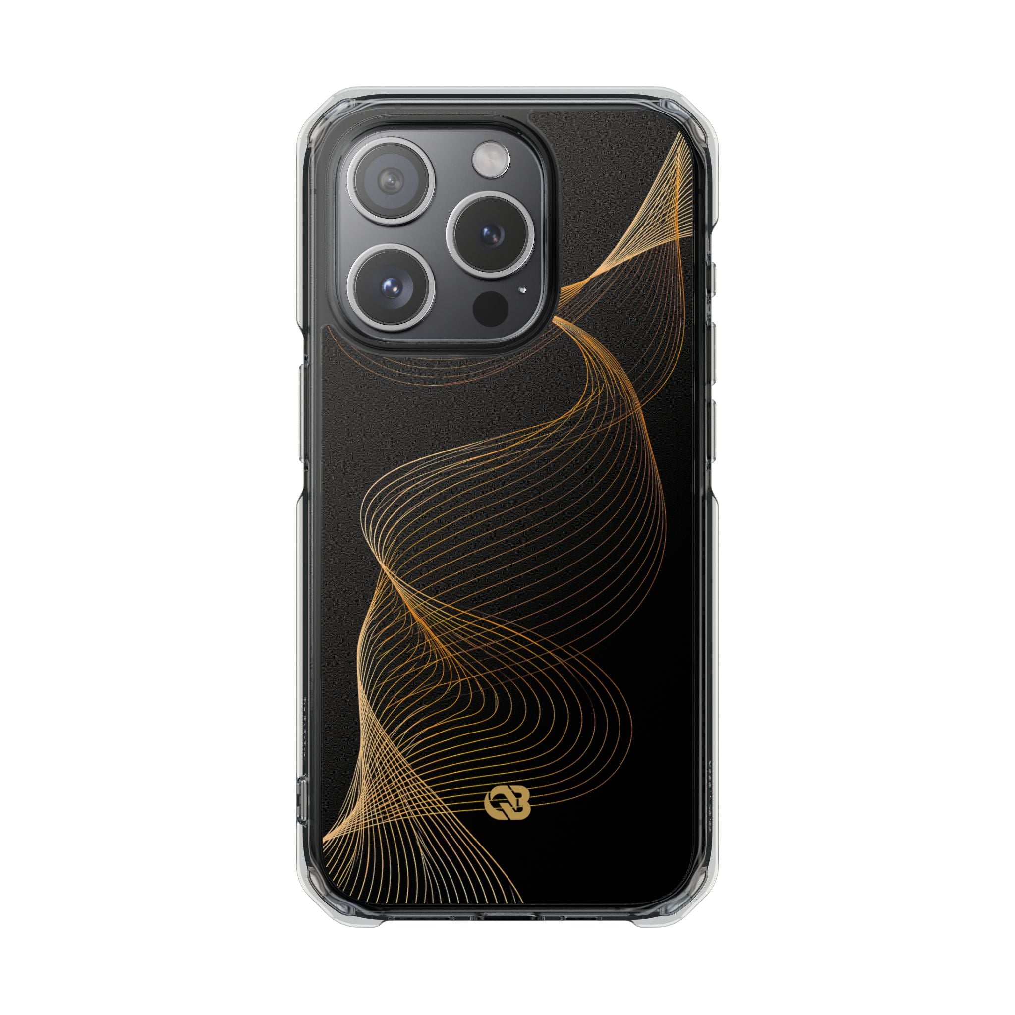Gold Impact MagSafe Phone Case for iPhone - Burnished Bronze Helix