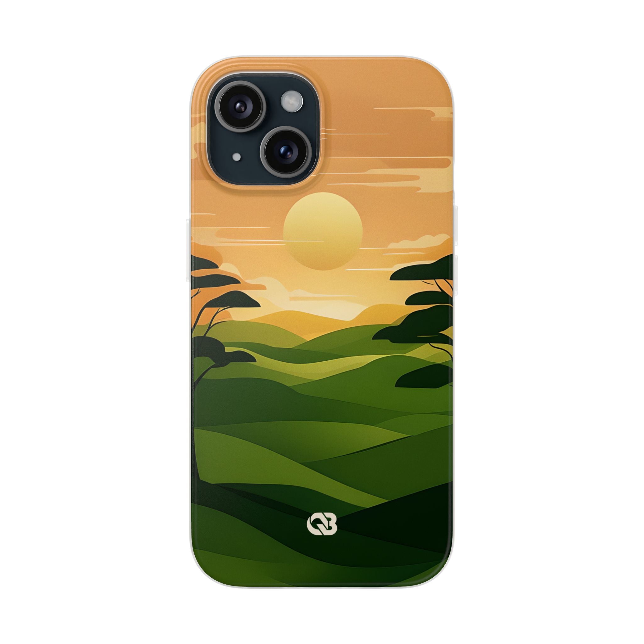Verdant Horizon Sun · Soft Phone Case for iPhone