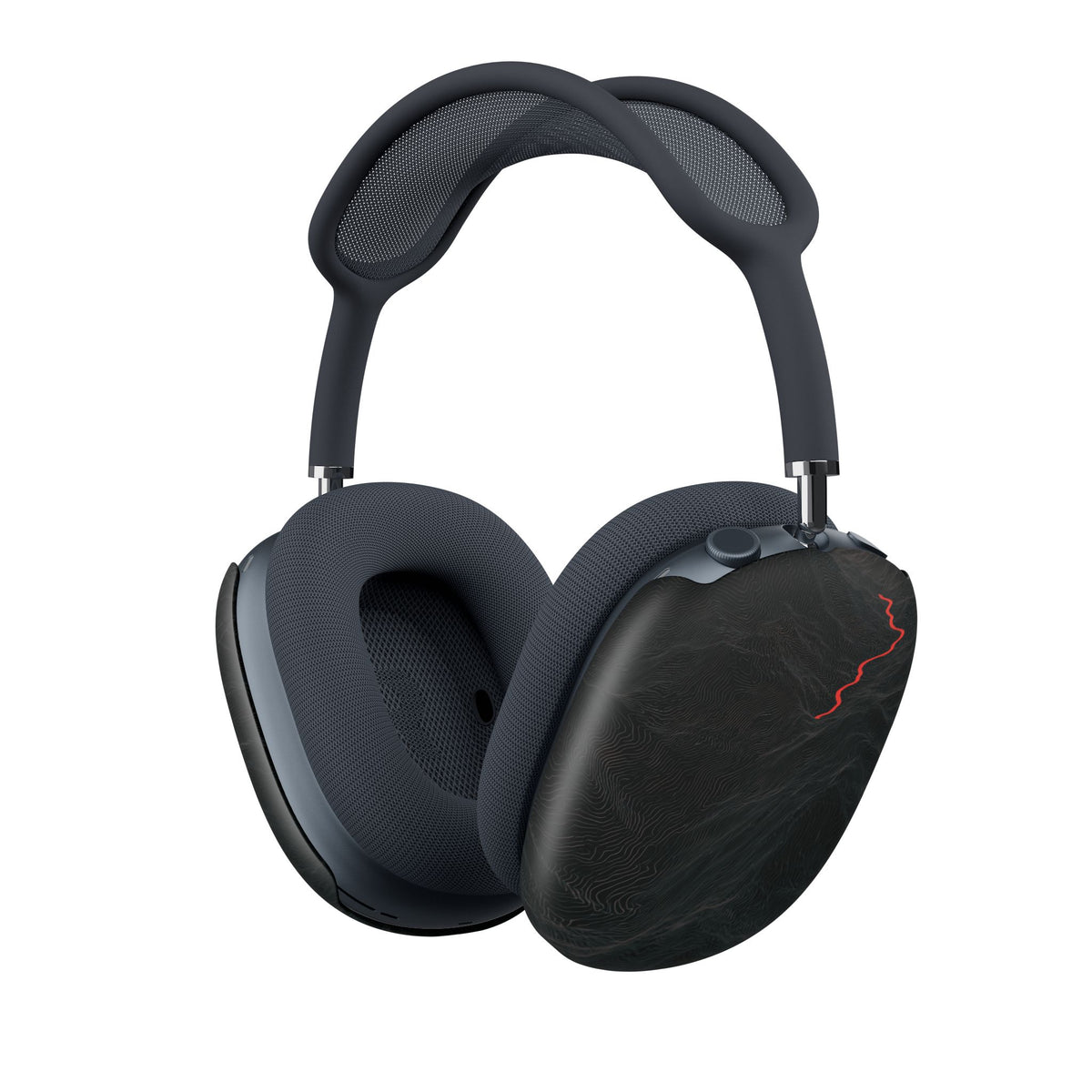 Crimson Ridge Pass · Hard Case for AirPods Max · Black