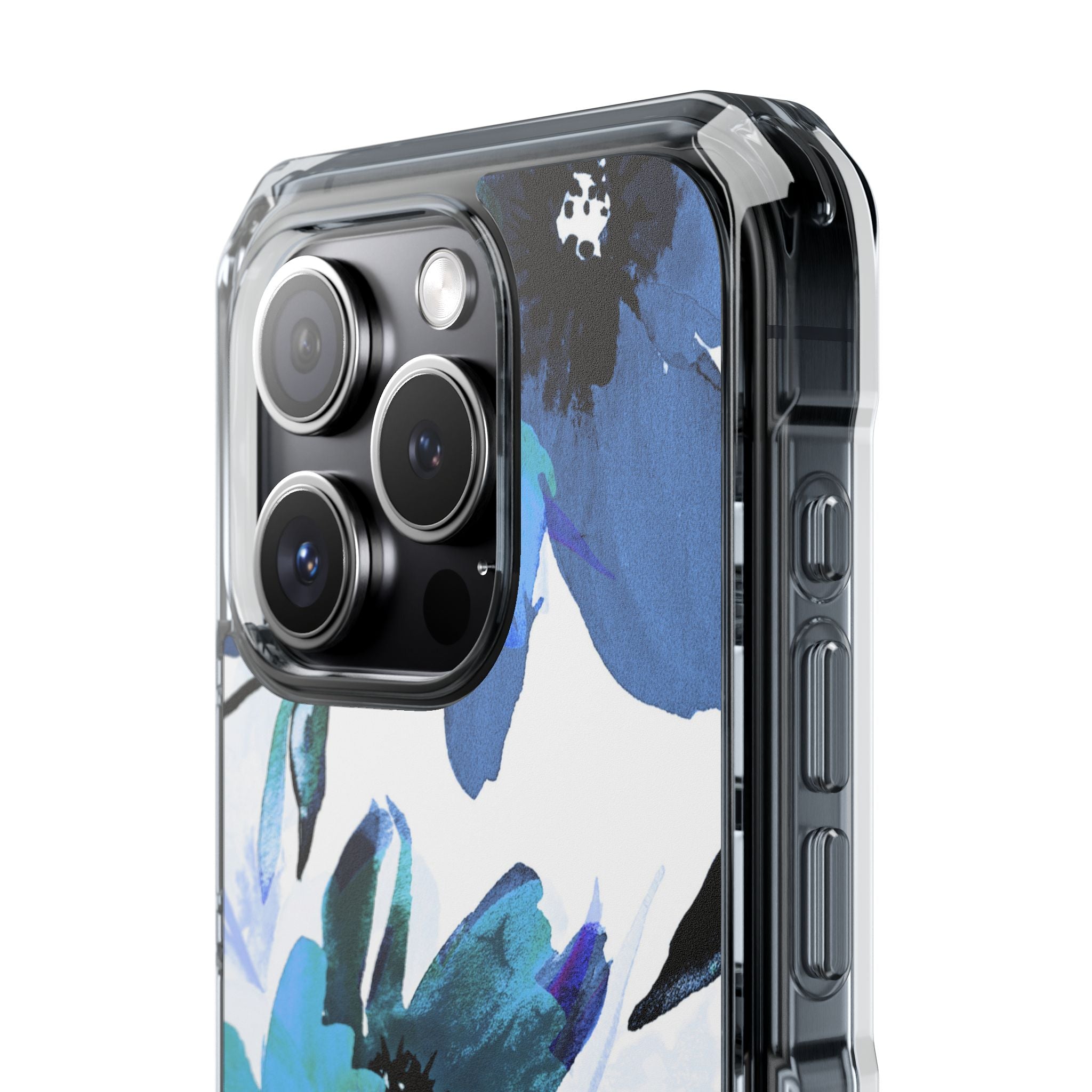 Blue Blossom Radiance iPhone 15 Pro Case - Impact