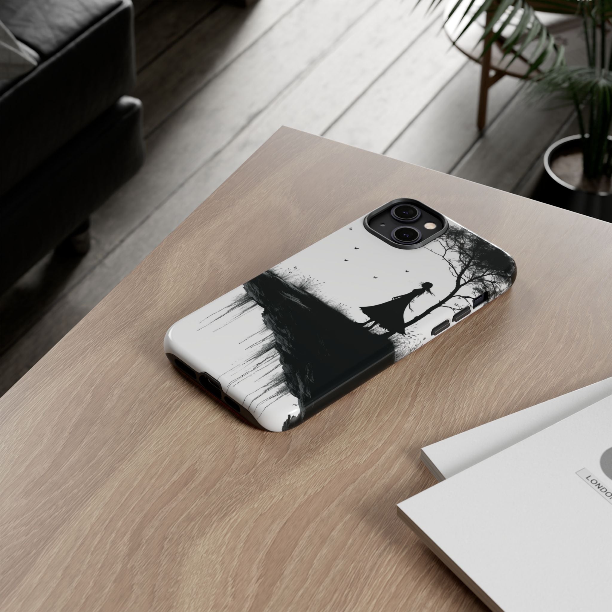 Cliffside Silhouette iPhone 14 Plus Case - Tough