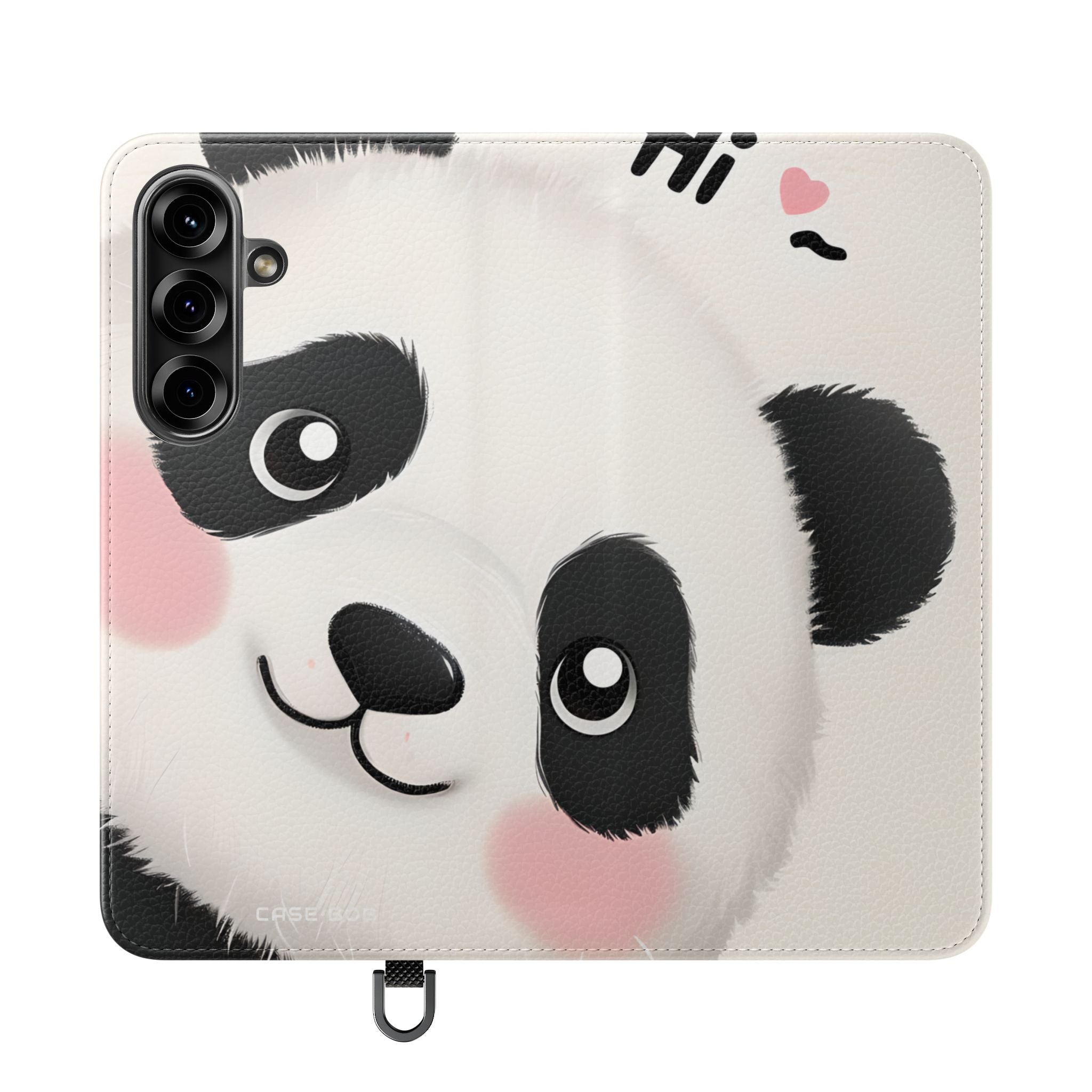 Peeking Panda Blush - Samsung S25 Case - Wallet