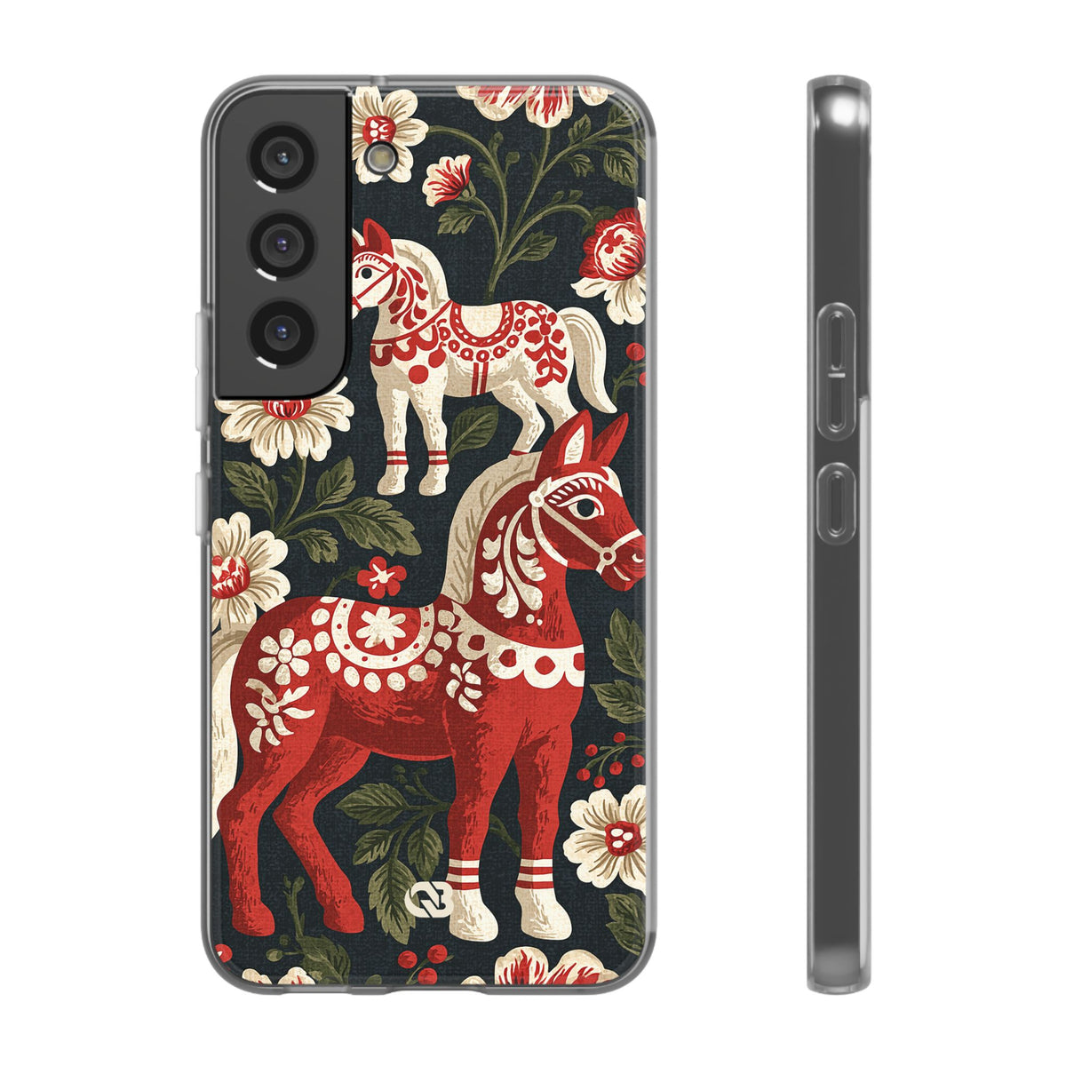 Nordic Dala Meadow · Lite Phone Case for Samsung · Red