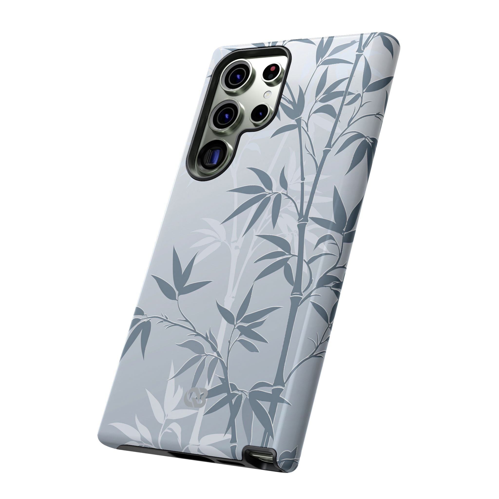 Blue Tough Phone Case for Samsung - Slate Bamboo Shadow