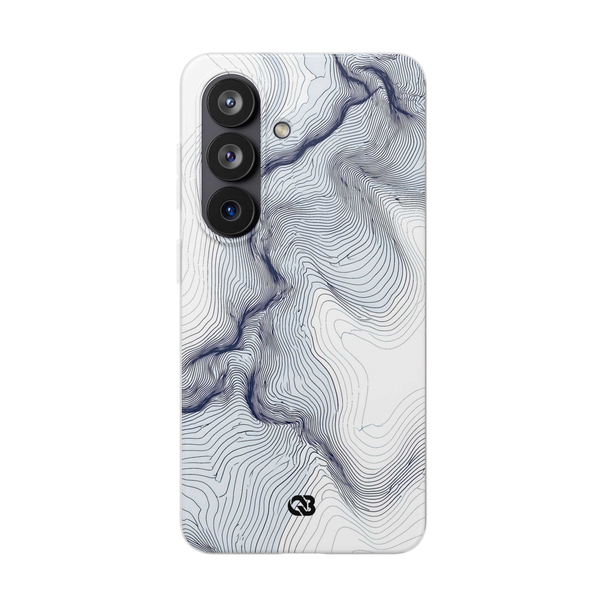 White Lite Phone Case for Samsung - Nordic Ridge Topo