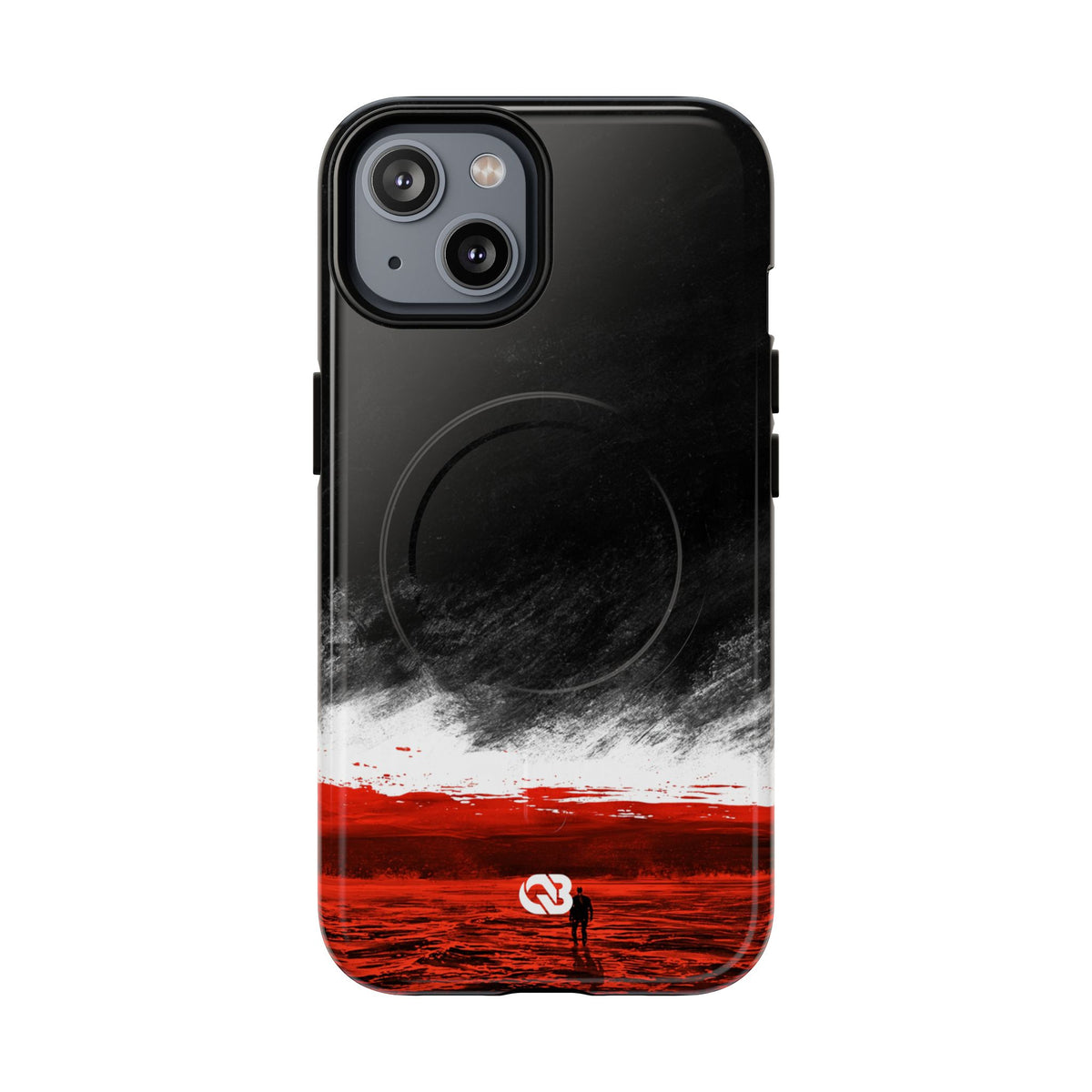 Crimson Horizon · Tough 2.0 Magnetic Phone Case for iPhone · Black