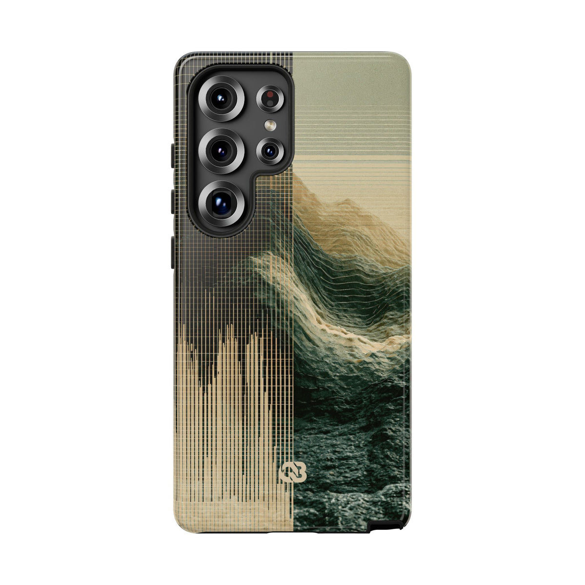 Beige Tough Phone Case for Samsung - Veridian Data Ridge