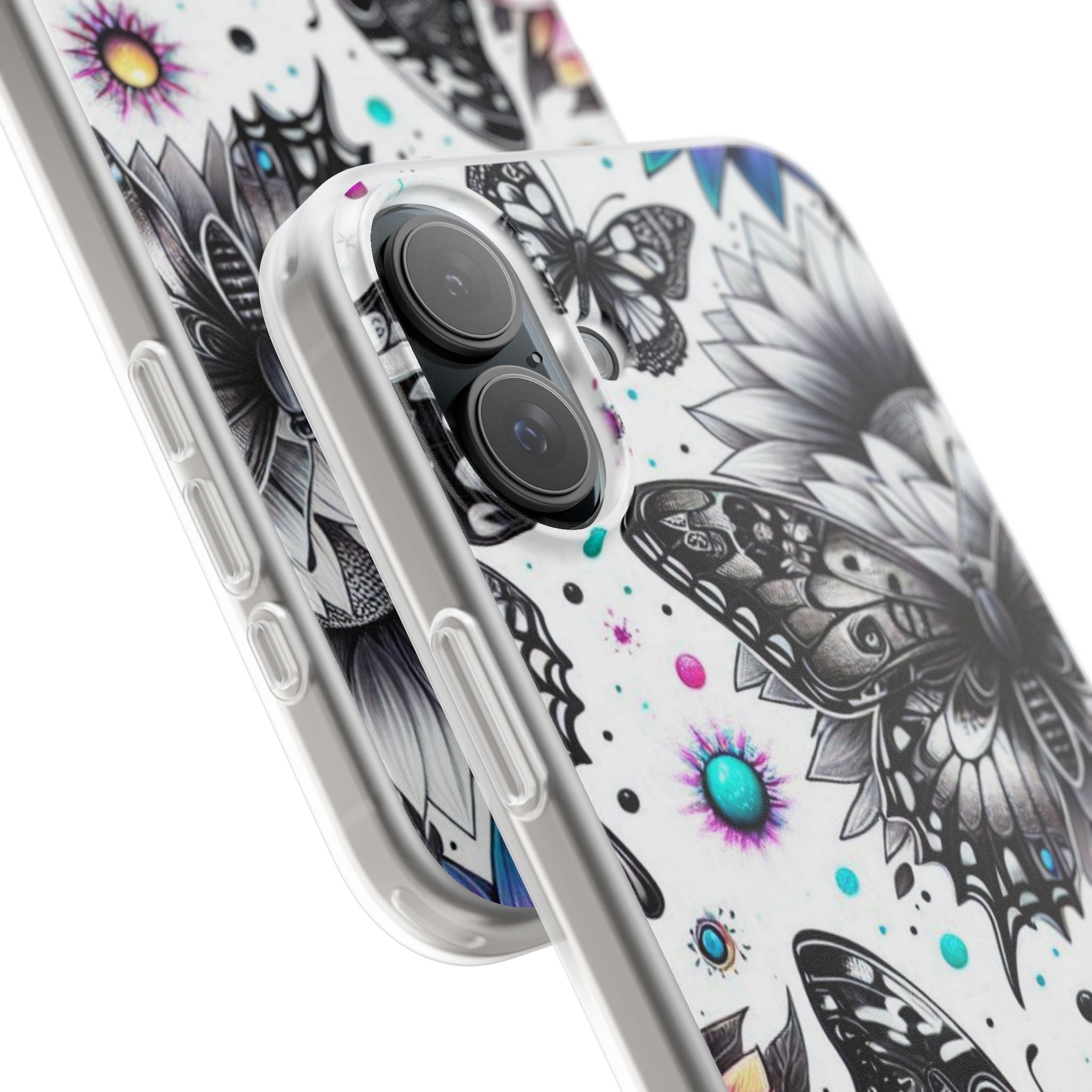 Butterfly Bloom iPhone 16 Plus Case - Soft