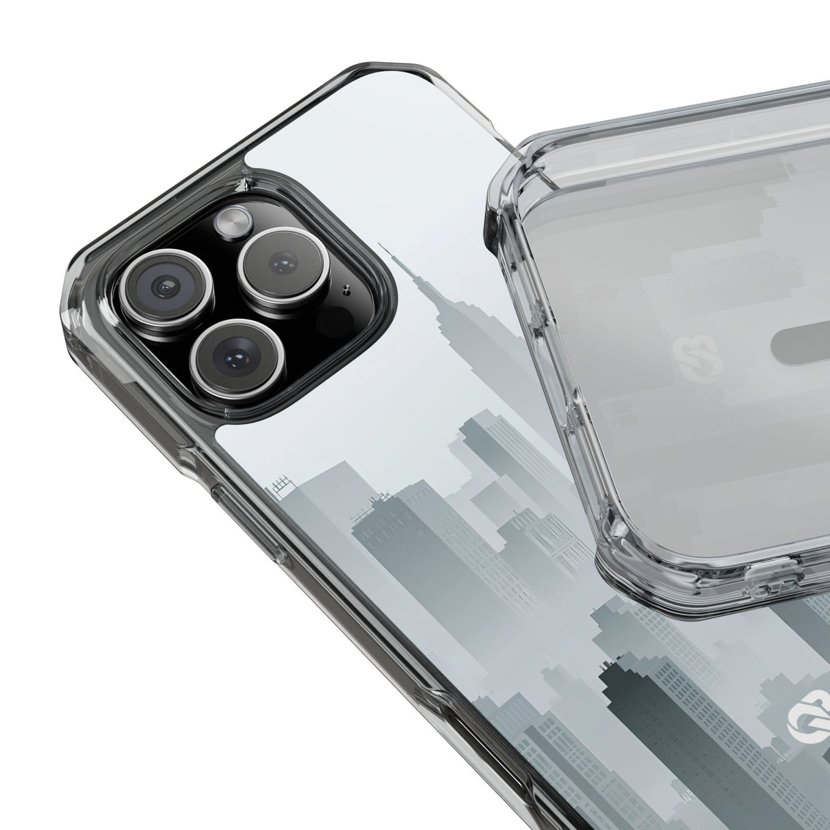 Metropolitan Horizon · Clear Impact Magnetic Phone Case for iPhone · Grey
