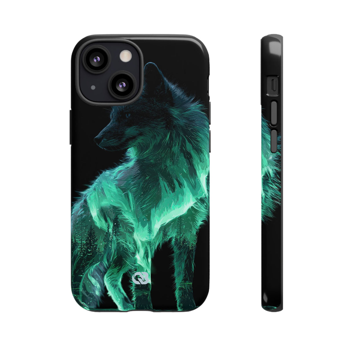 Nordic Aurora Fox · Tough Phone Case for iPhone · Teal