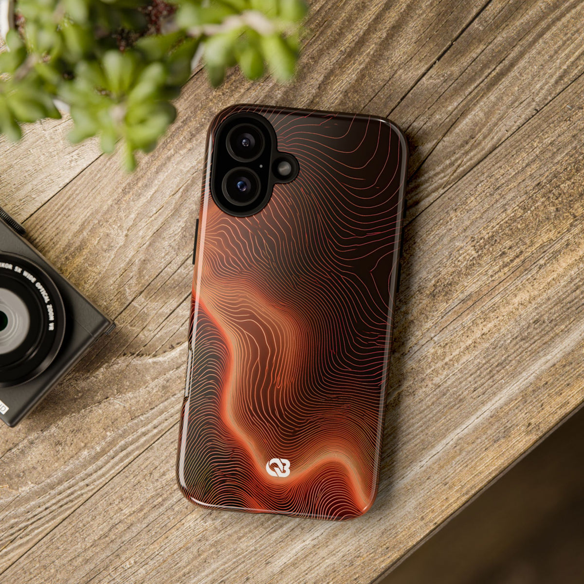 Caldera Ridge · Tough Phone Case for iPhone · Orange