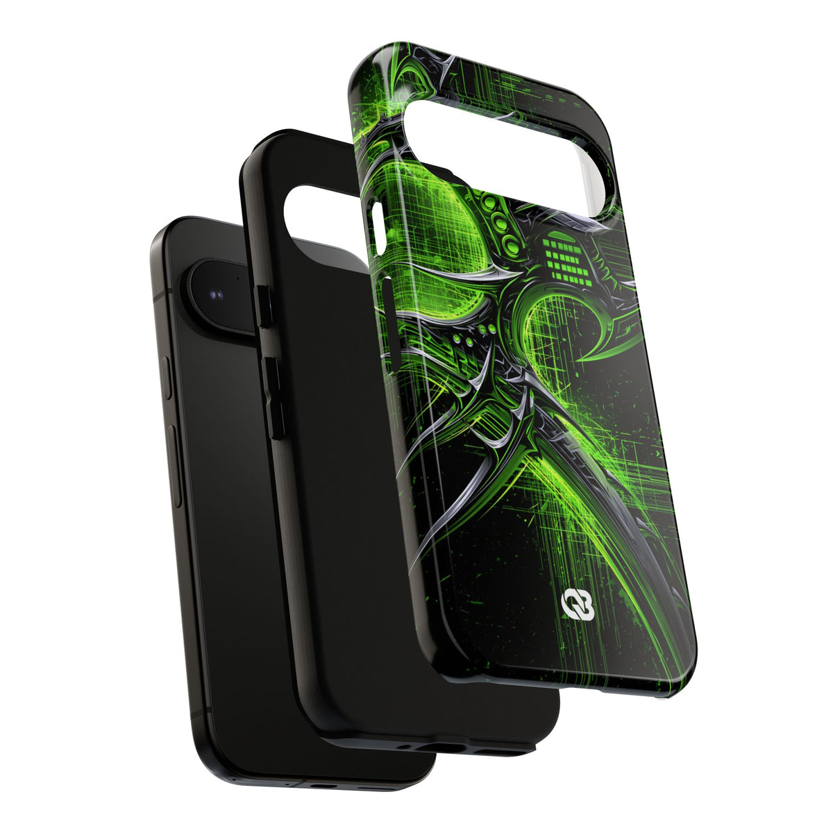 Cyber Sigil Grid · Tough Phone Case for Pixel · Green