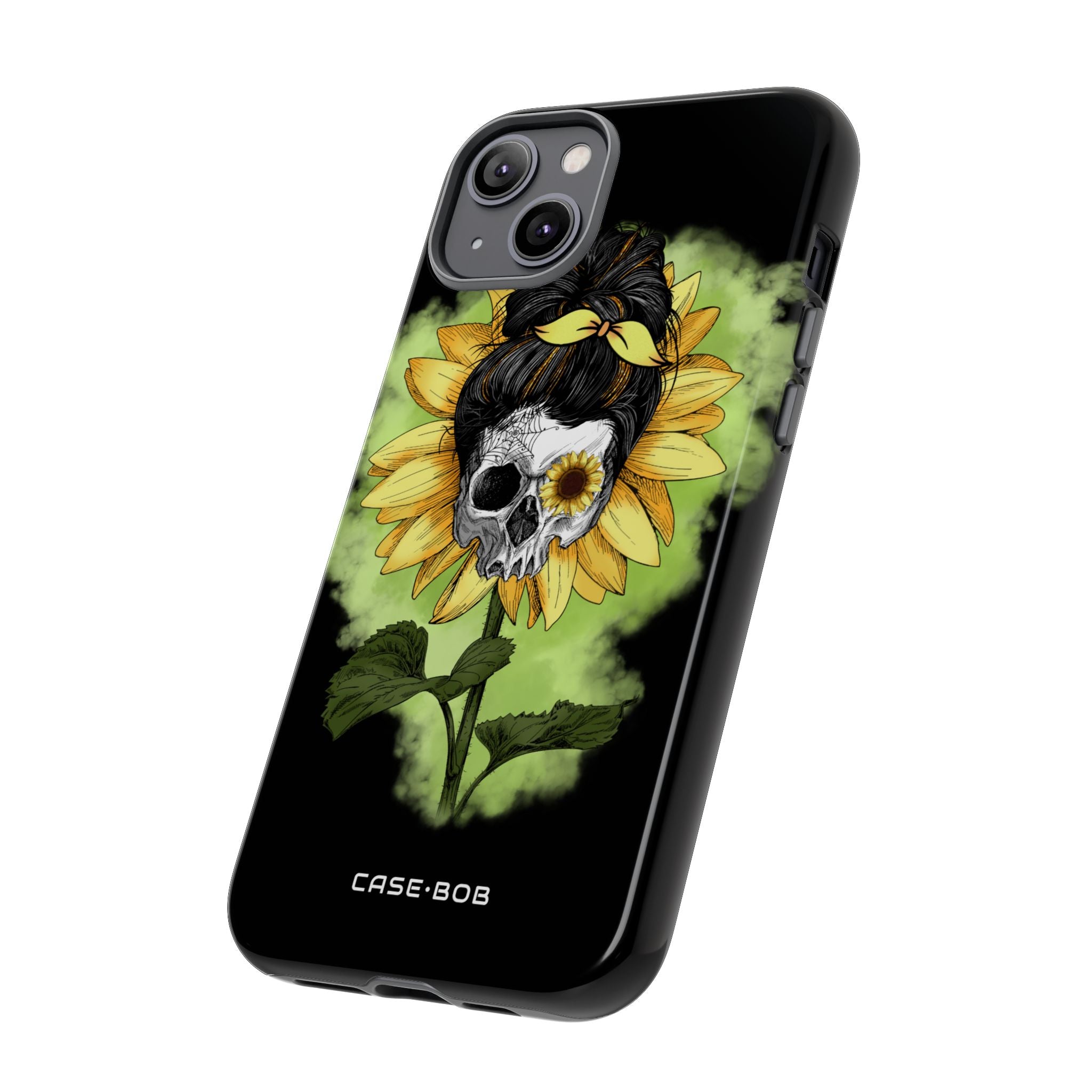 Sunflower Skull iPhone 14 Plus Case - Tough