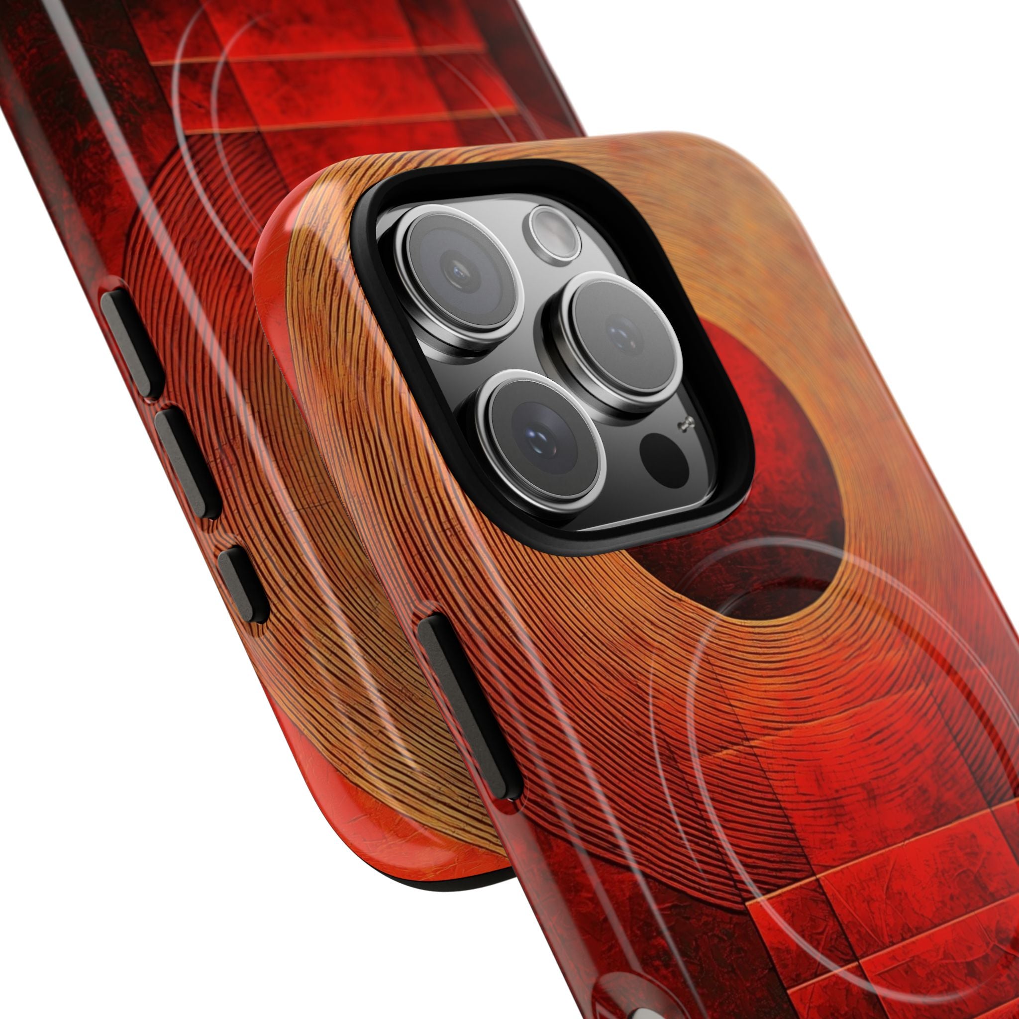 Crimson Solar Halo · Tough+ Capa para iPhone · Magsafe