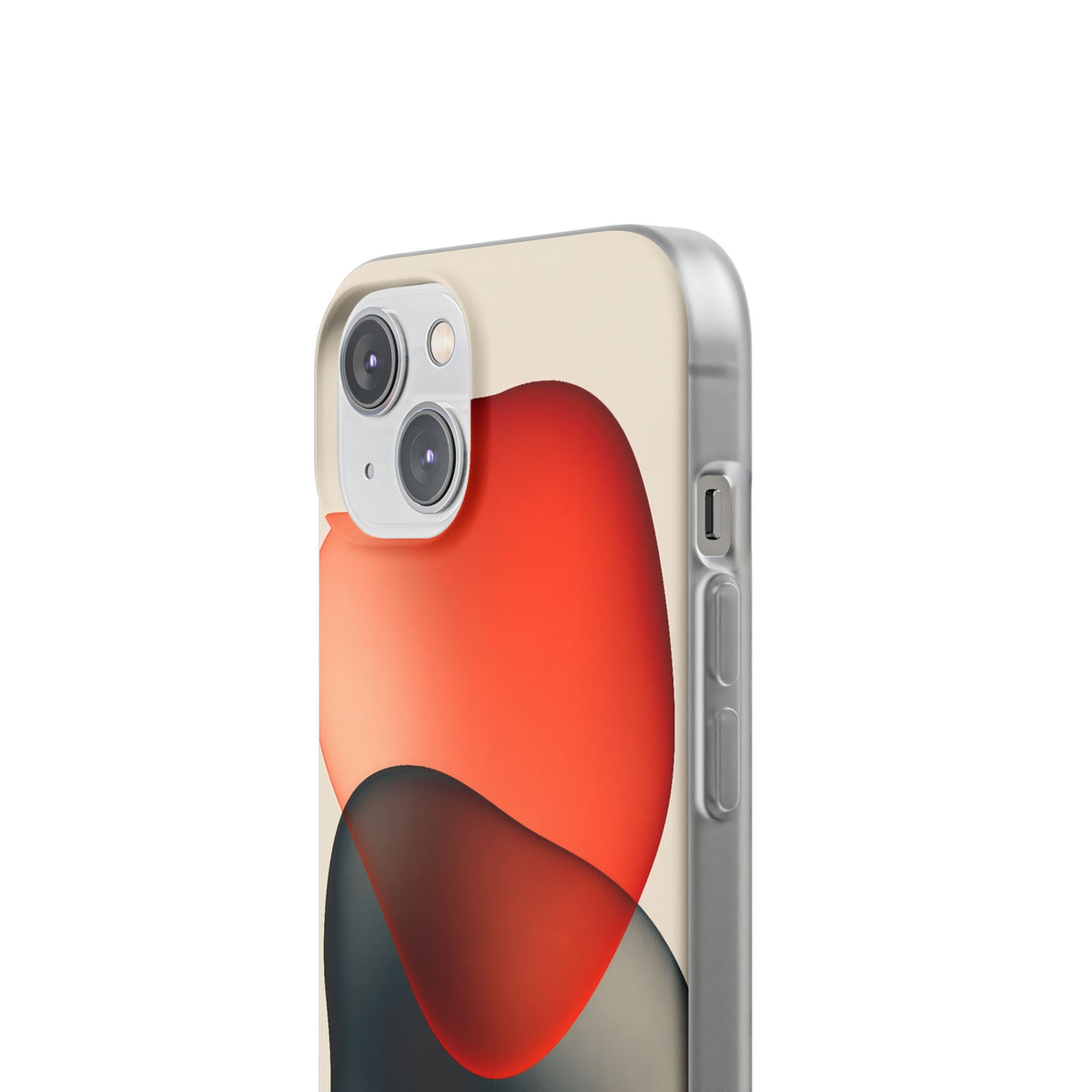 Translucent Crimson Form · Lite Phone Case for iPhone · Red