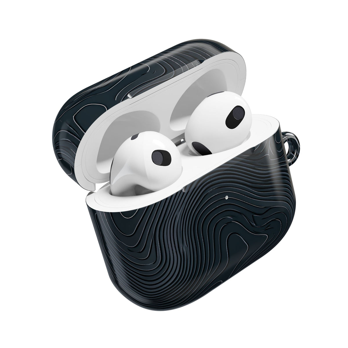 Obsidian Elevation · Hard Case for AirPods & AirPods Pro · Black