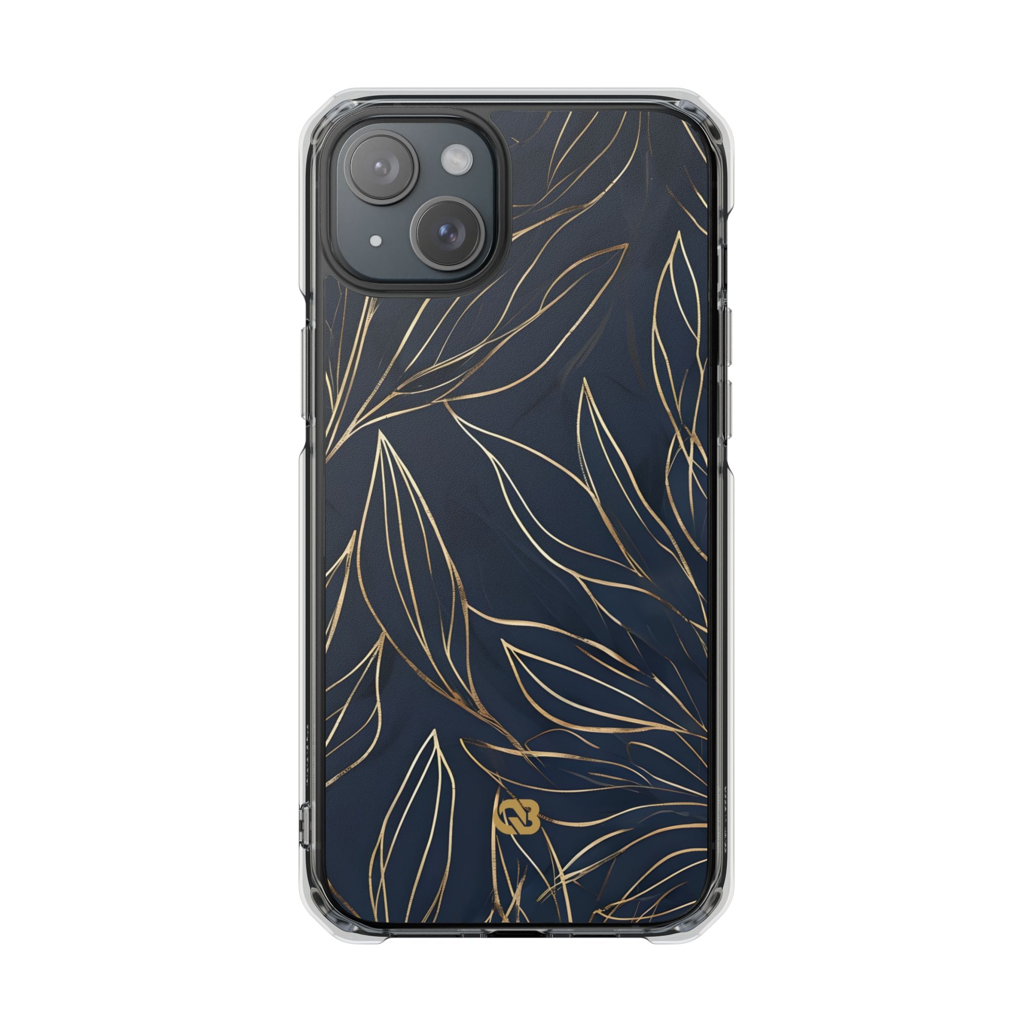 Gilded Navy Foliage · Impact Custodia per iPhone · Magsafe